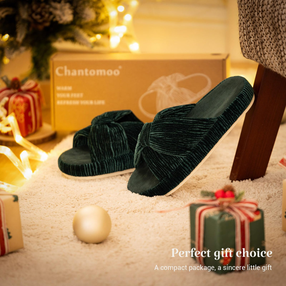 Slippers for Women Memory Foam House Bedroom Bow Crossbands Pearlescent Slipper Shoes Comfy Trendy Gift Slippers Green Size 7 8 6.5
