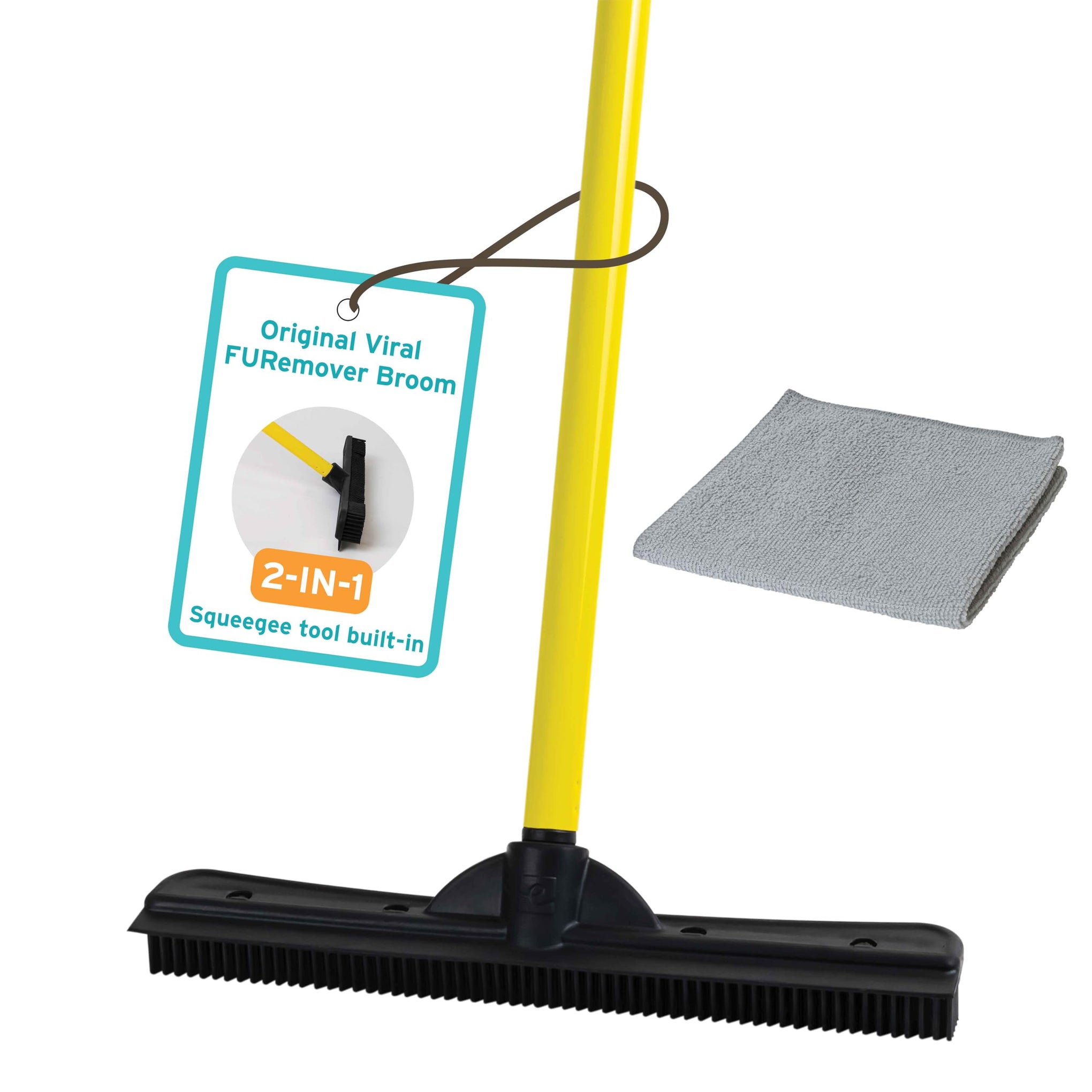 Pet Hair Removal Rubber Broom