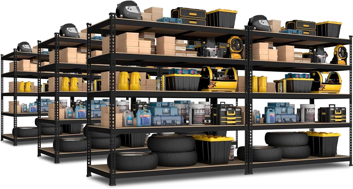 47"W x 18"D x 72"H Garage Storage Shelves (6 Count)