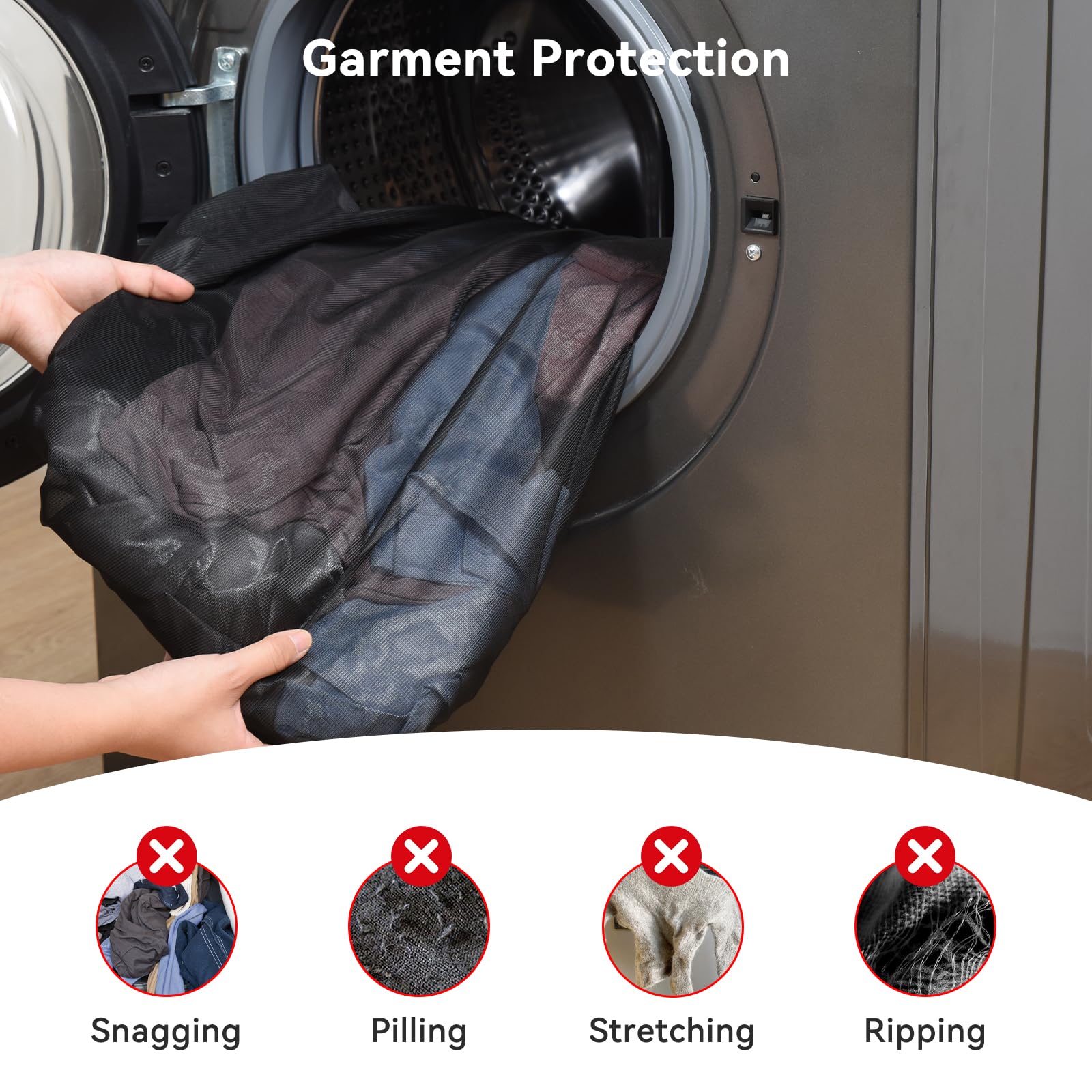 Ex Large Mesh Laundry Bags 36x43 Inch Drawstring Laundry Bag 2 Pack Dirty Clothes Mesh Net Bag Heavy Duty Travel Storage Organize Bag for Hotel Beach