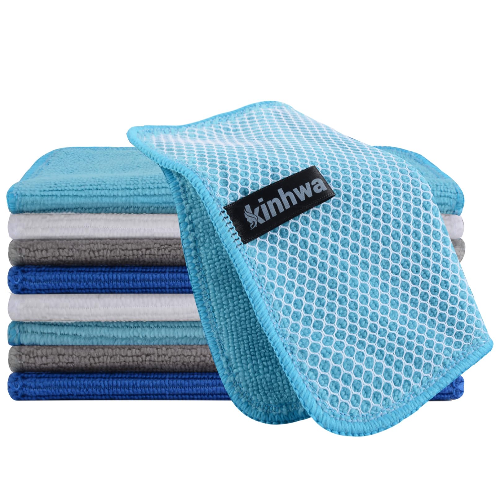 Dish Cloths for Washing Dishes with Scrub Side (9 Count)