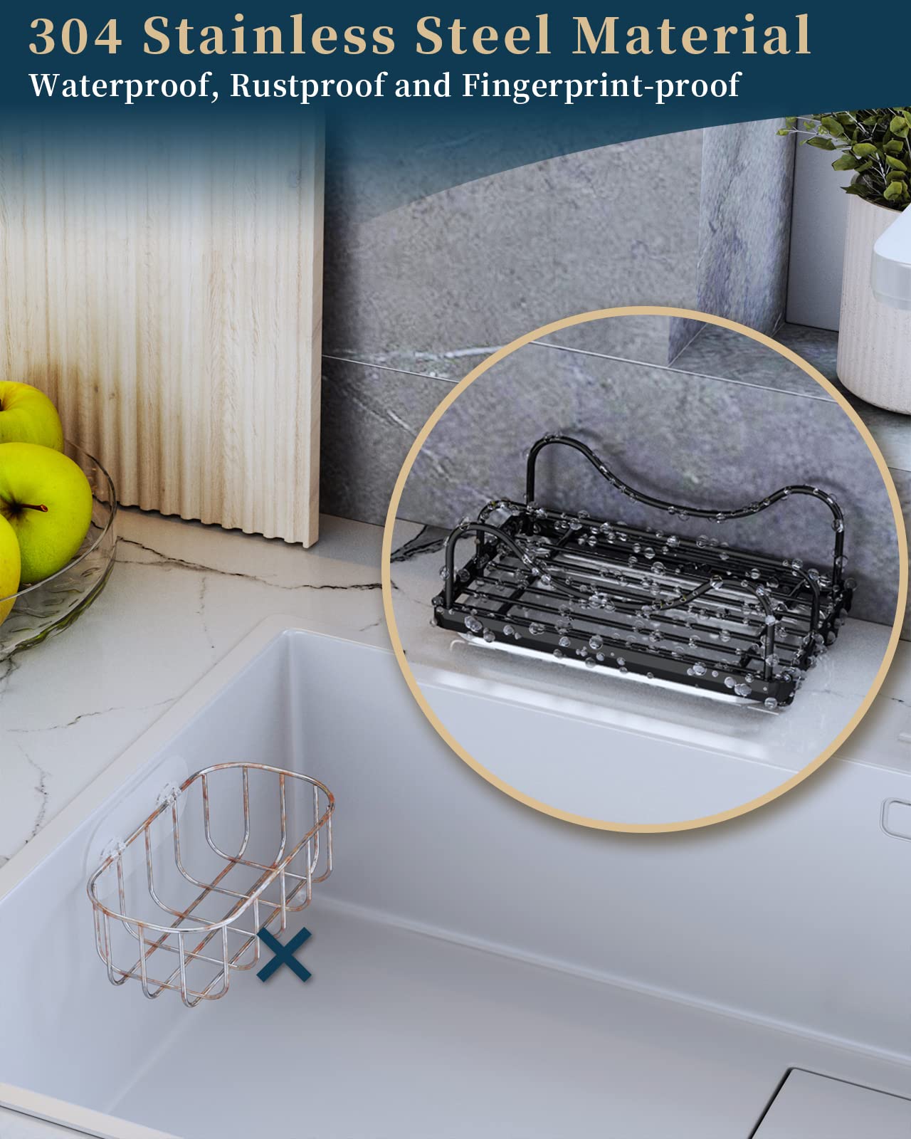Sponge Holder for Kitchen Sink