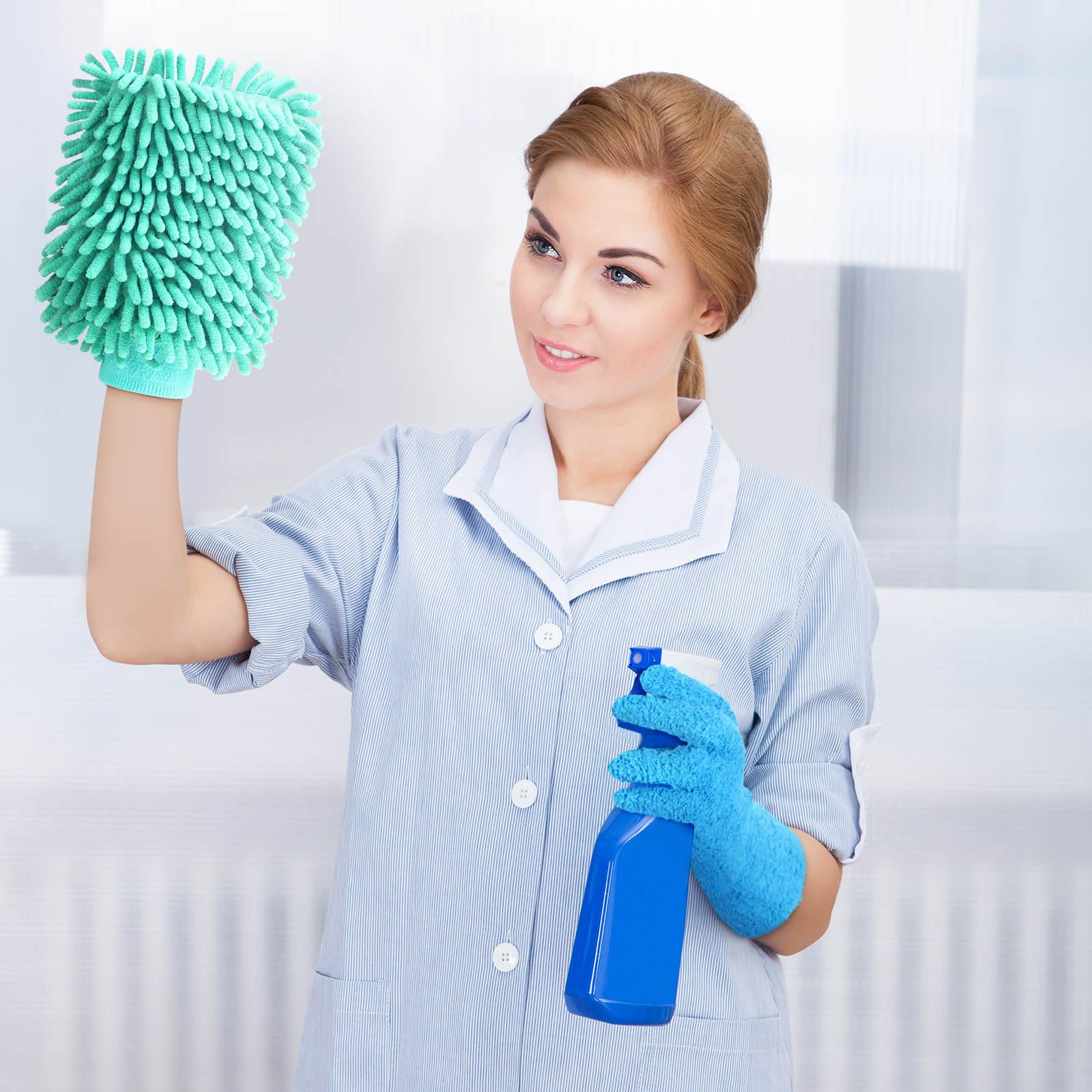 6 Pcs Micro Dusting Mitt Plant Cleaning
