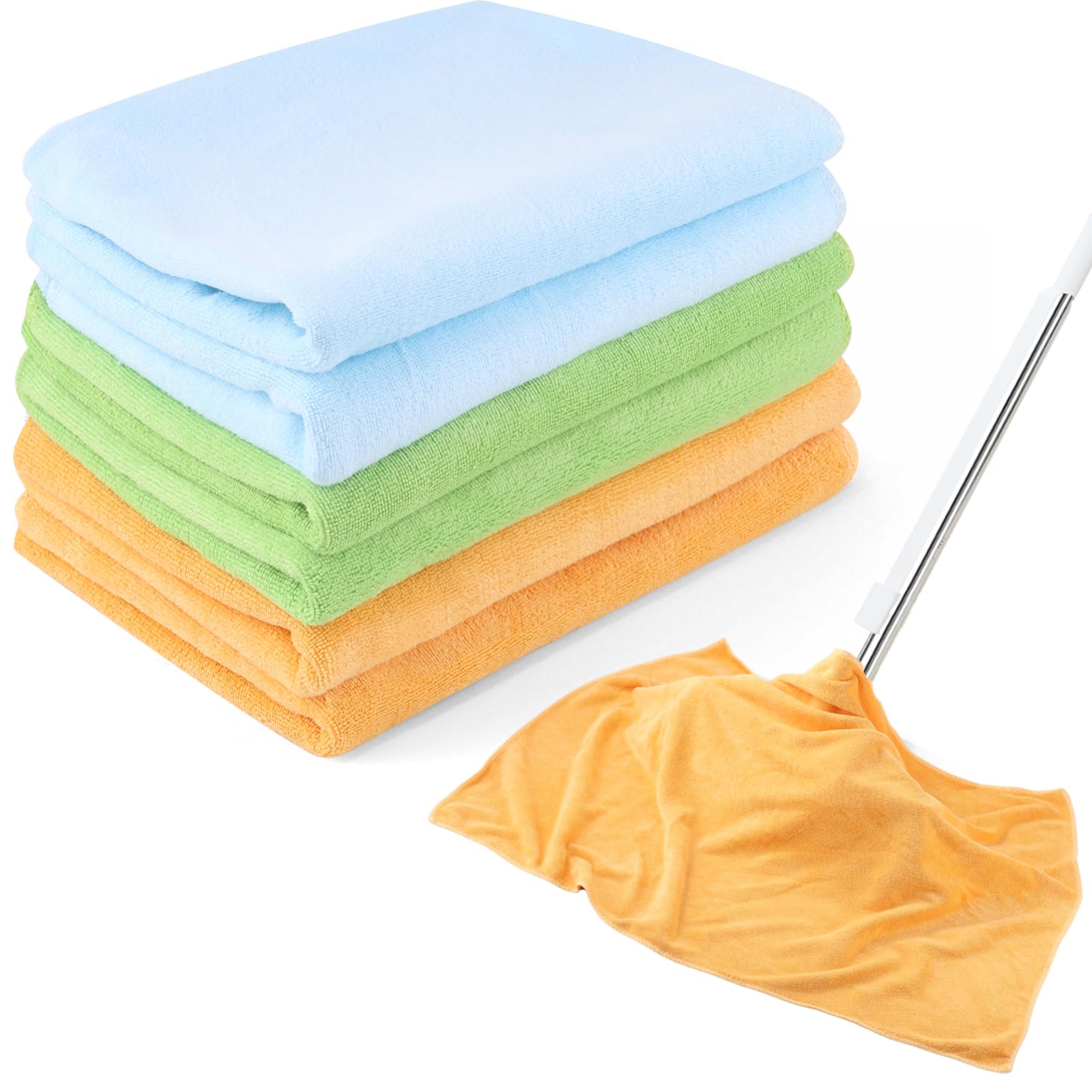 6 Pack Extra Large Microfiber Cleaning Cloths 20"x30" (4 Count)