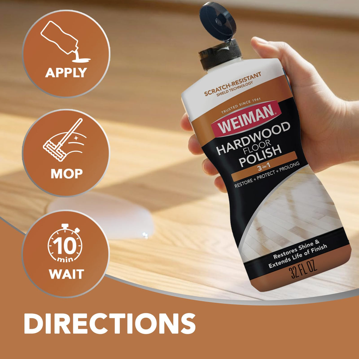Wood Floor Polish and Restorer 32 Oz Bundle (32 Fl Oz)