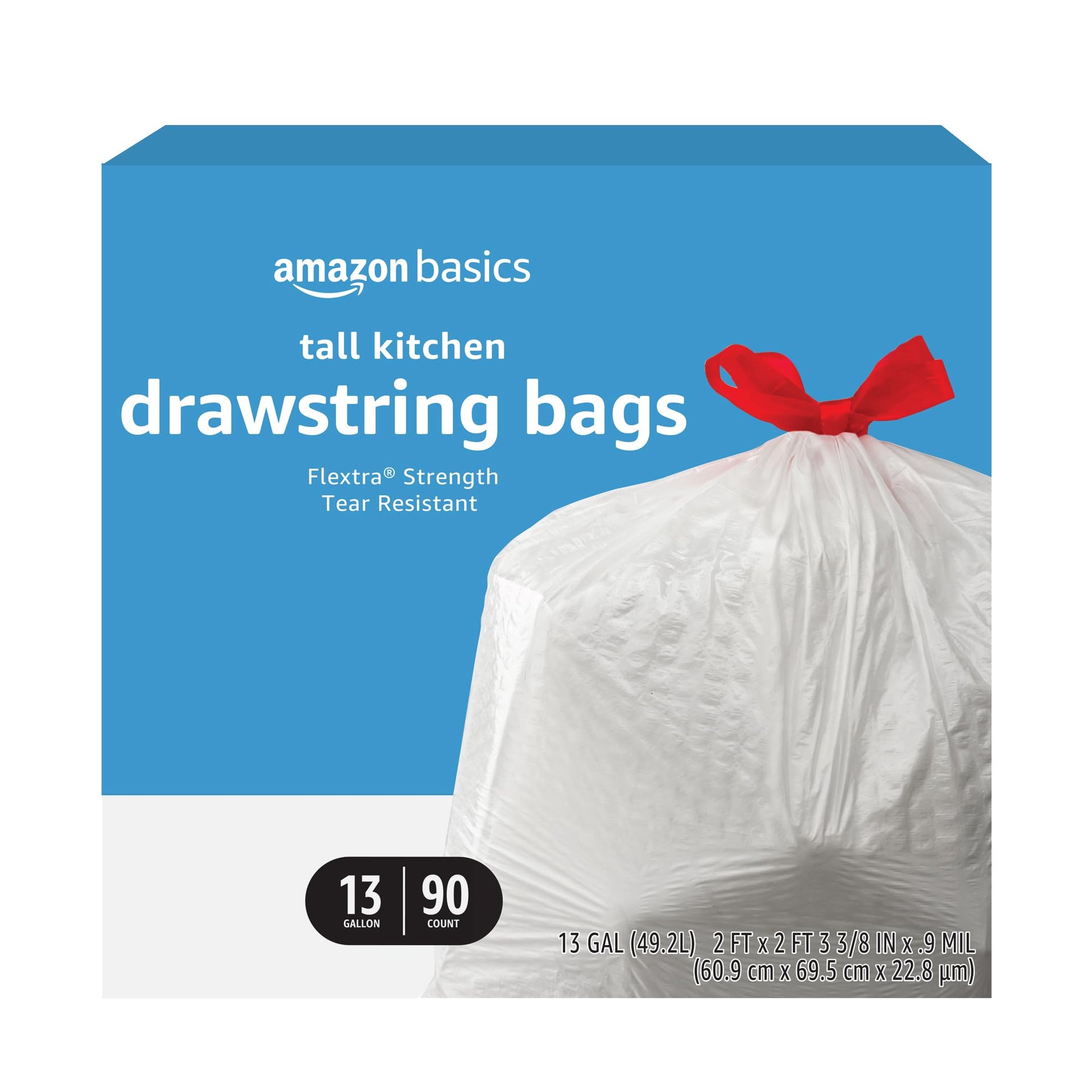 Flextra Tall Kitchen Drawstring Trash Bags (90 Count)
