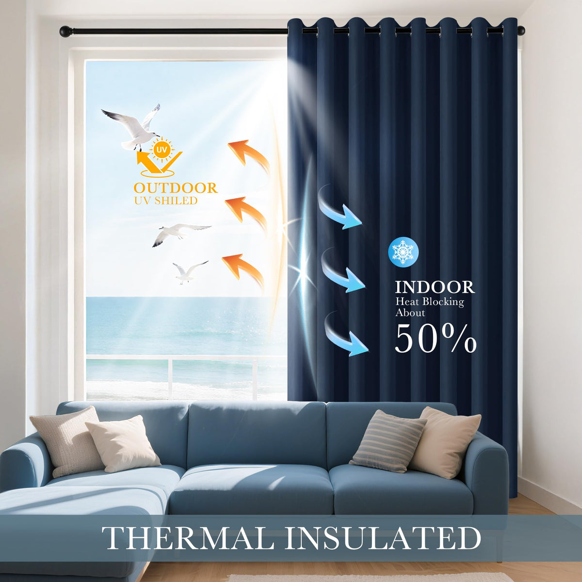Blackout Curtains Set (2 Count)