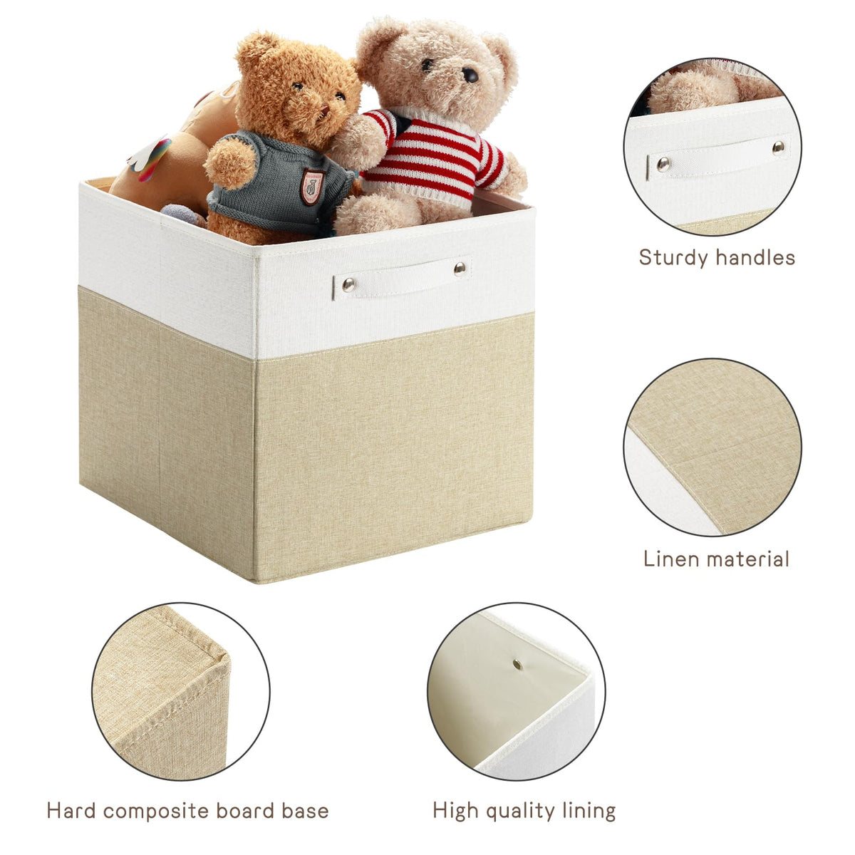 13x13x13 Storage Cube Bins 4 Pack
