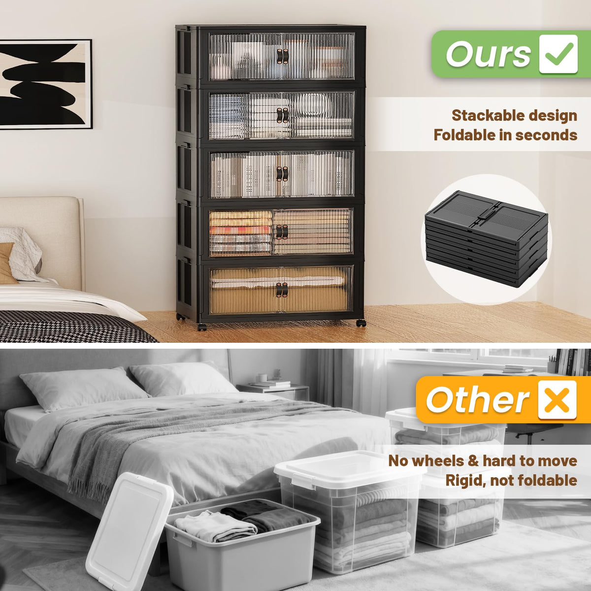 580Qt Stackable Storage Bins