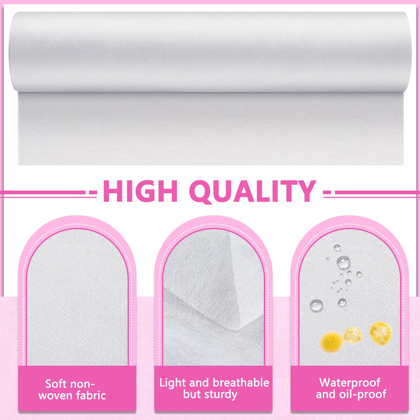 6 Rolls Disposable Non Woven Massage Table Sheets Roll (6 Count)