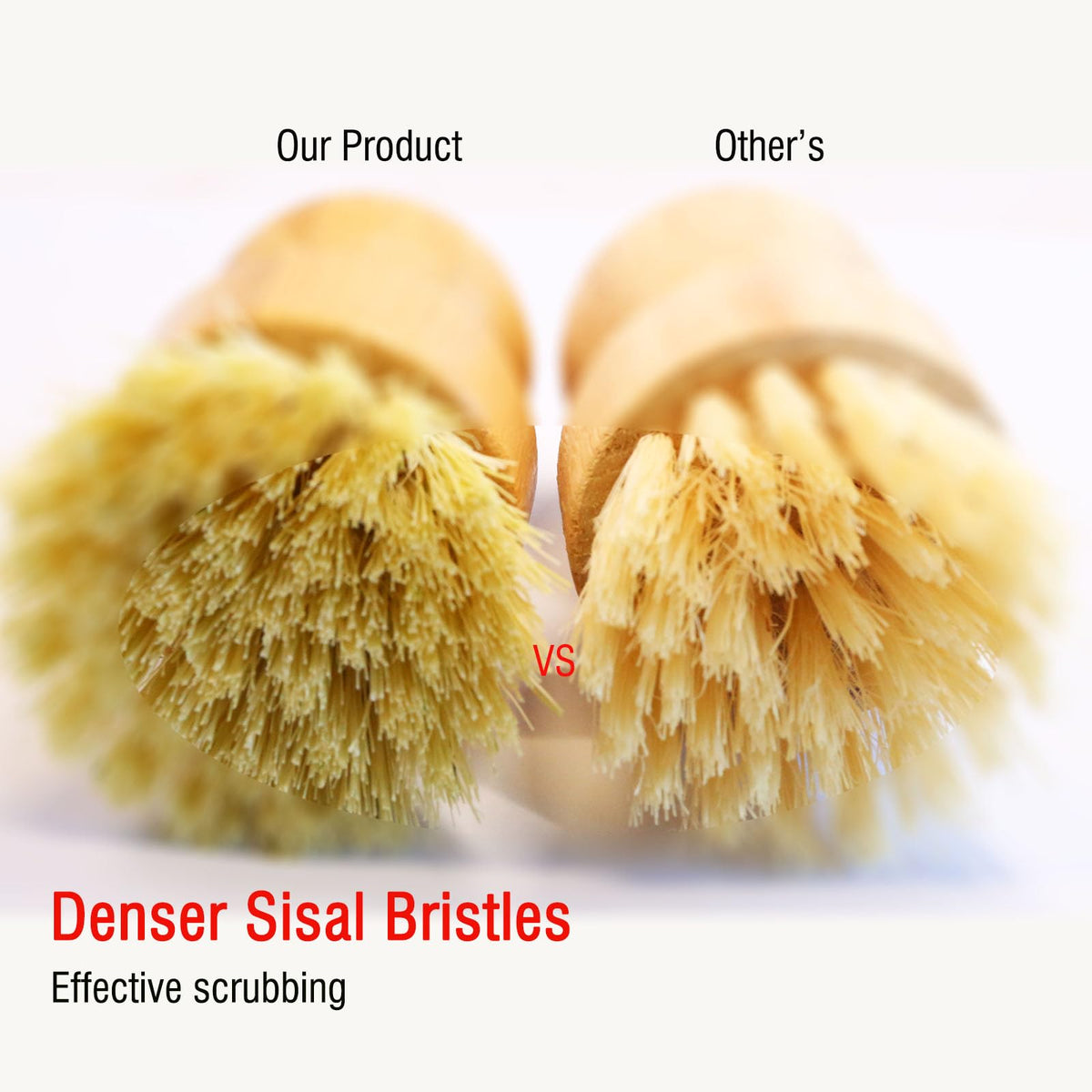 5 Pcs Bamboo Vegetable Brush (5 Count)