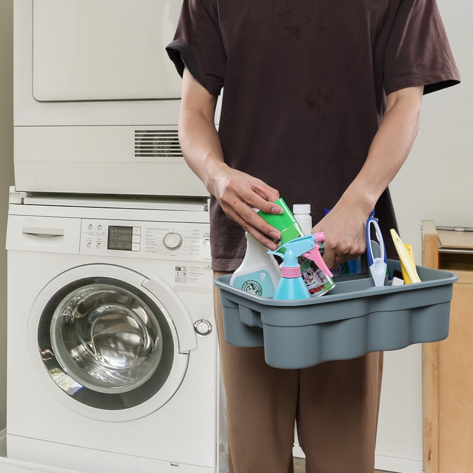 6 Pack Plastic Shower Caddy (6 Count)