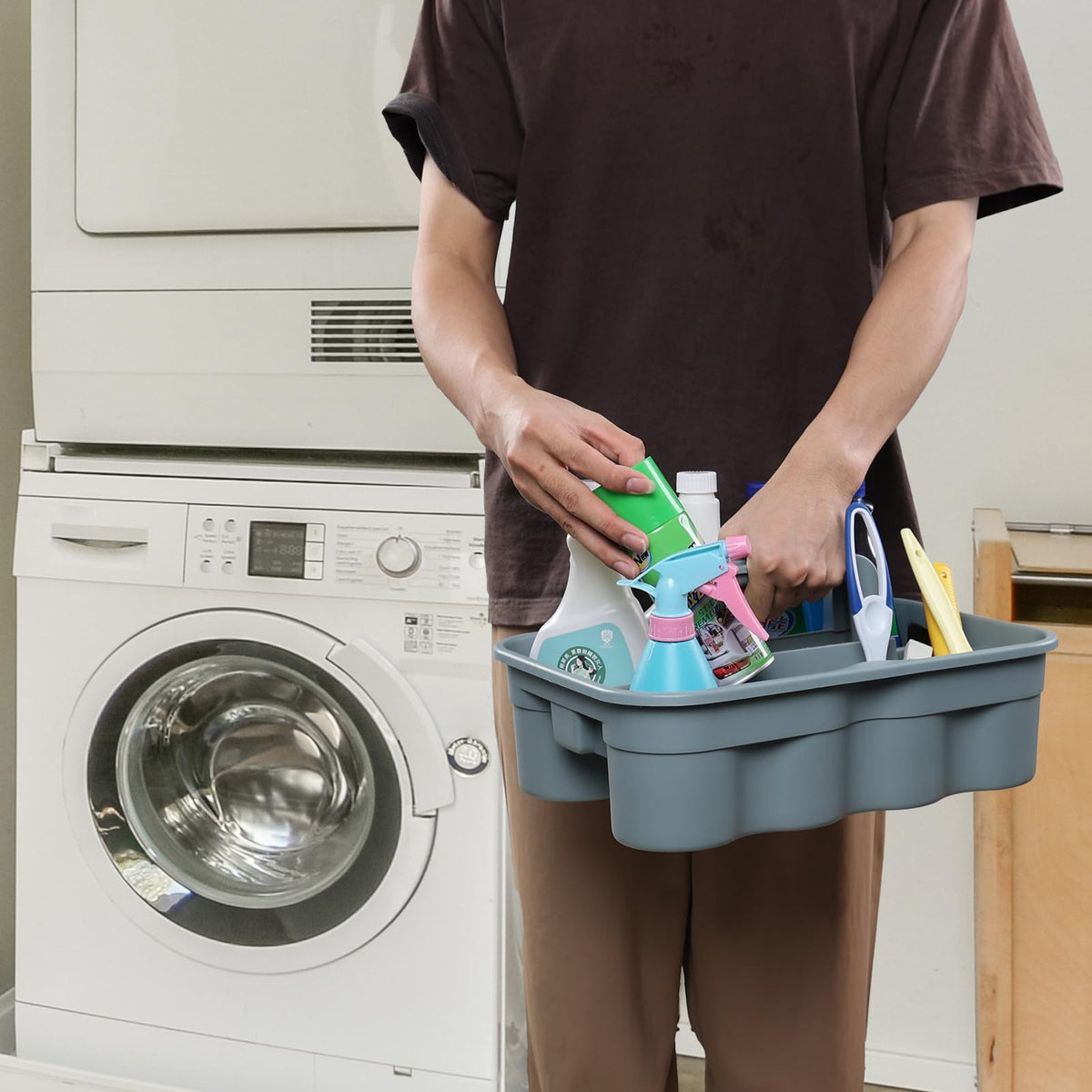 6 Pack Plastic Shower Caddy (6 Count)