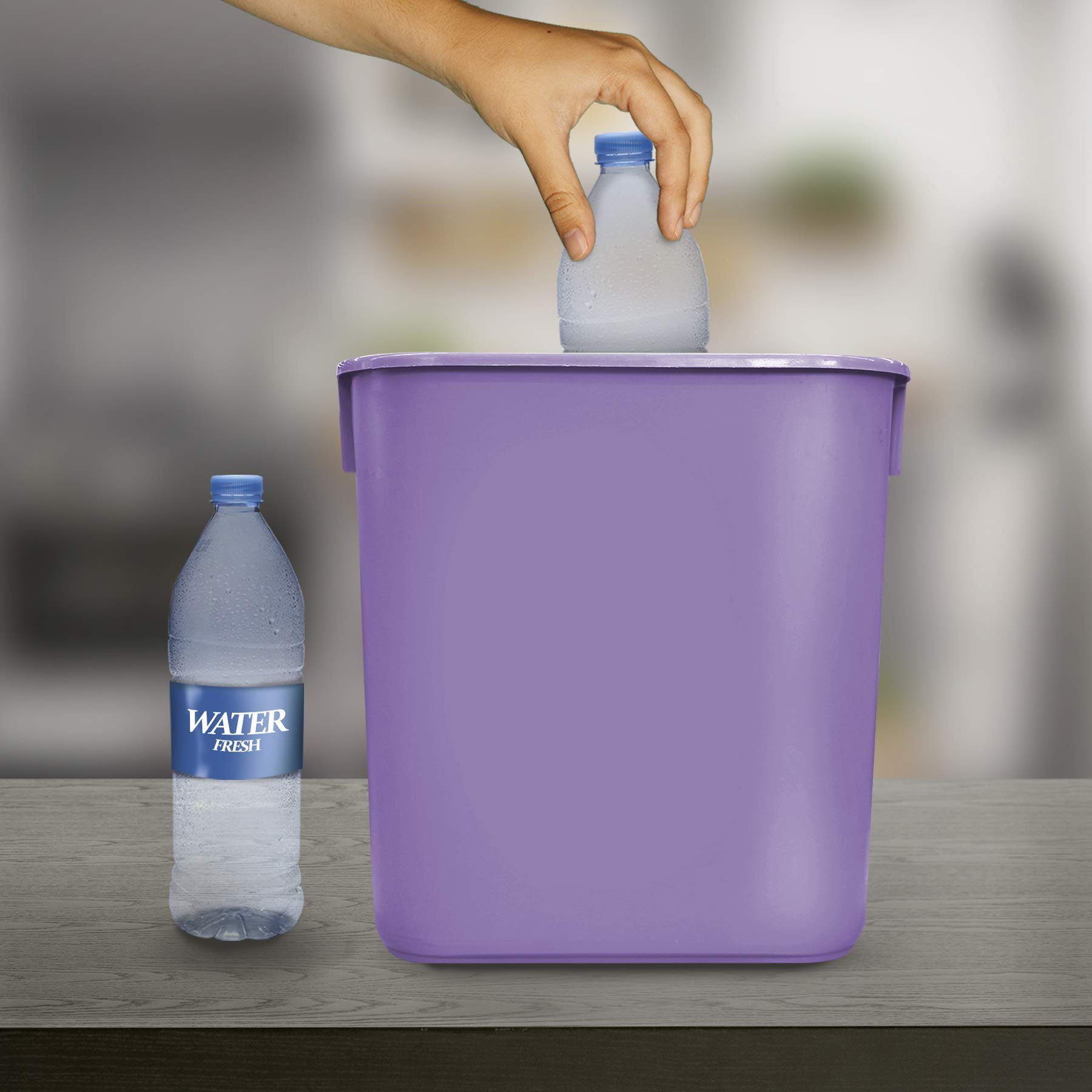Wastebasket Deskside Bin (4 Count)