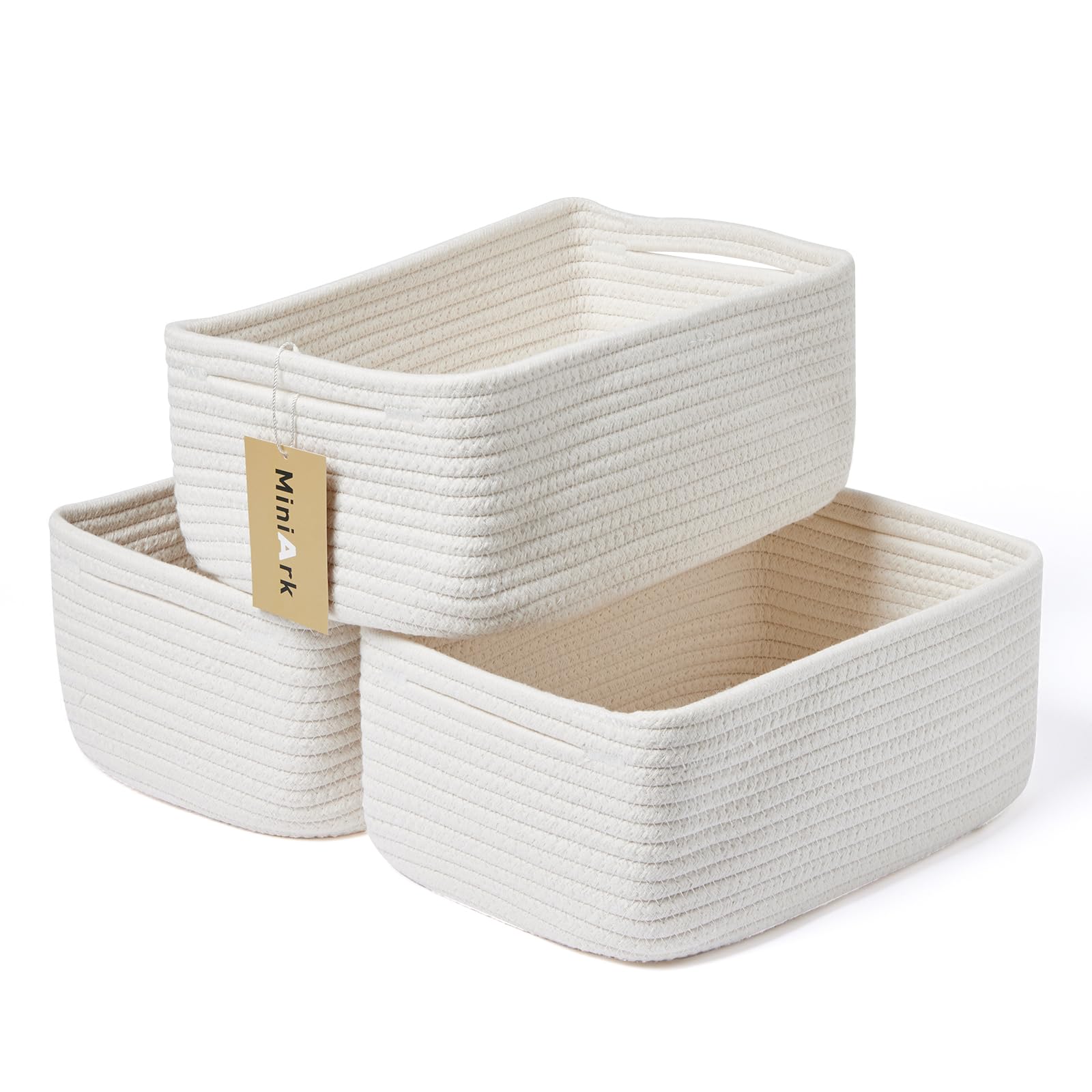 Small Storage Baskets for Organizing (3 Count)
