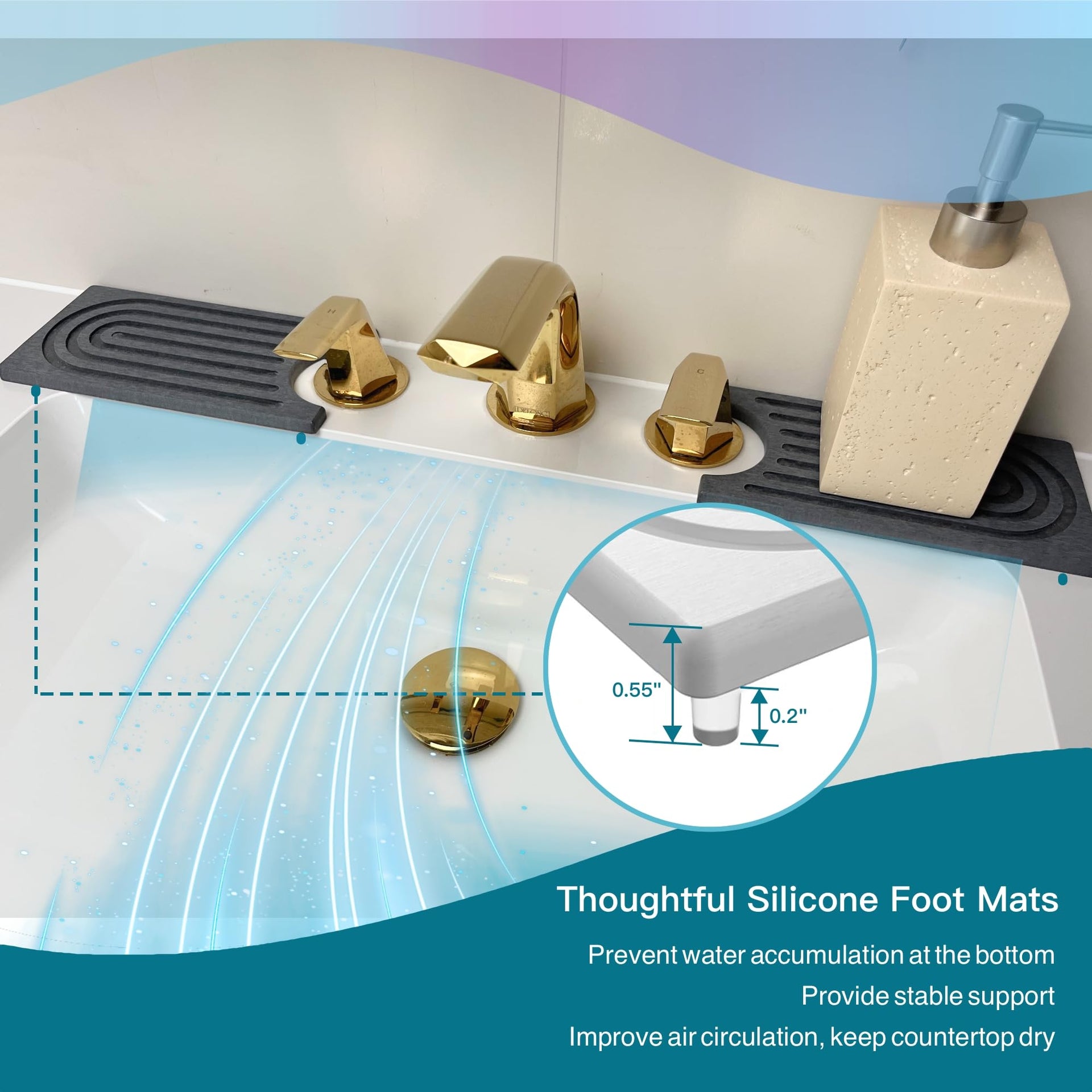 Faucet Mat for Kitchen Sink