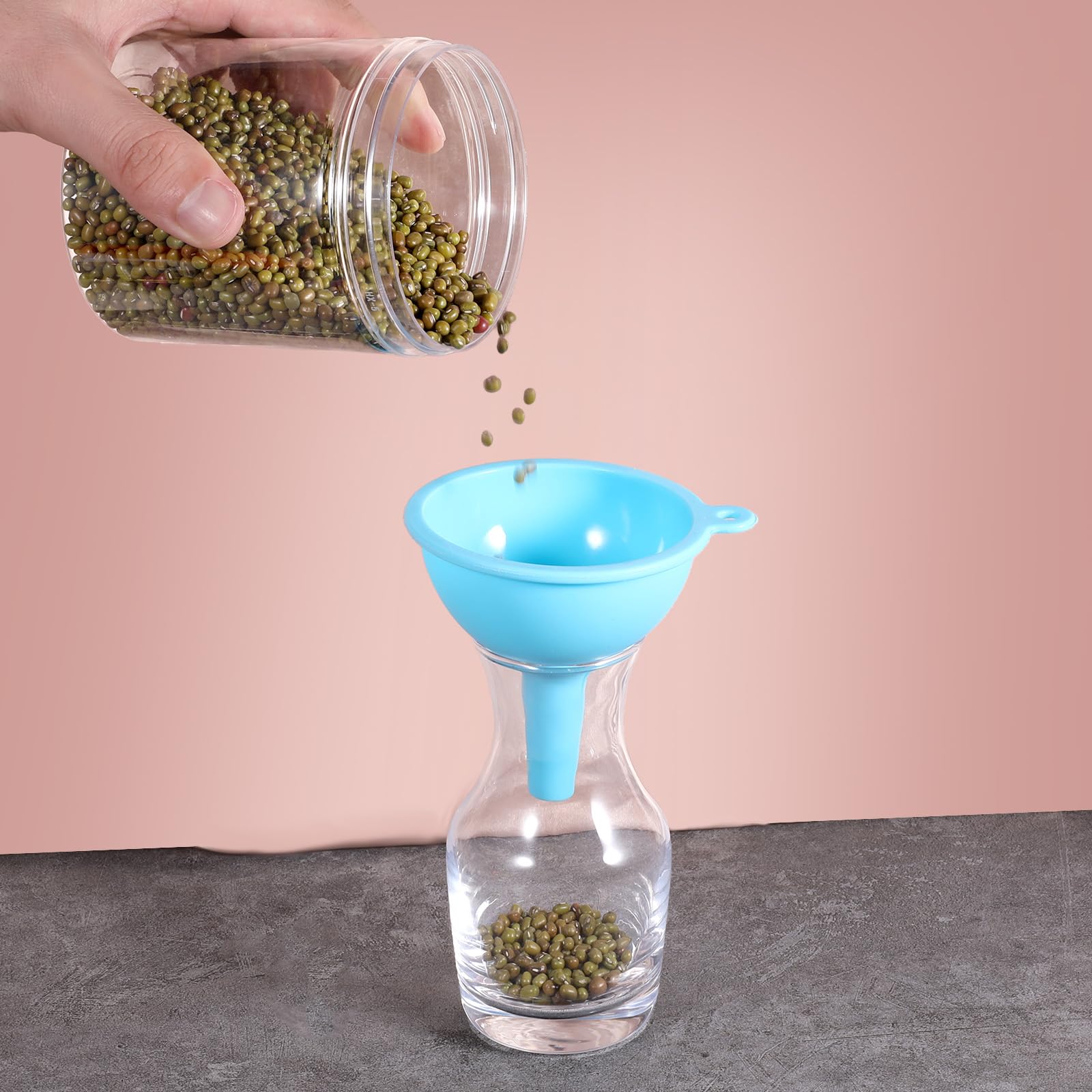 4 Pack Kitchen Silicone Funnel (4 Count)