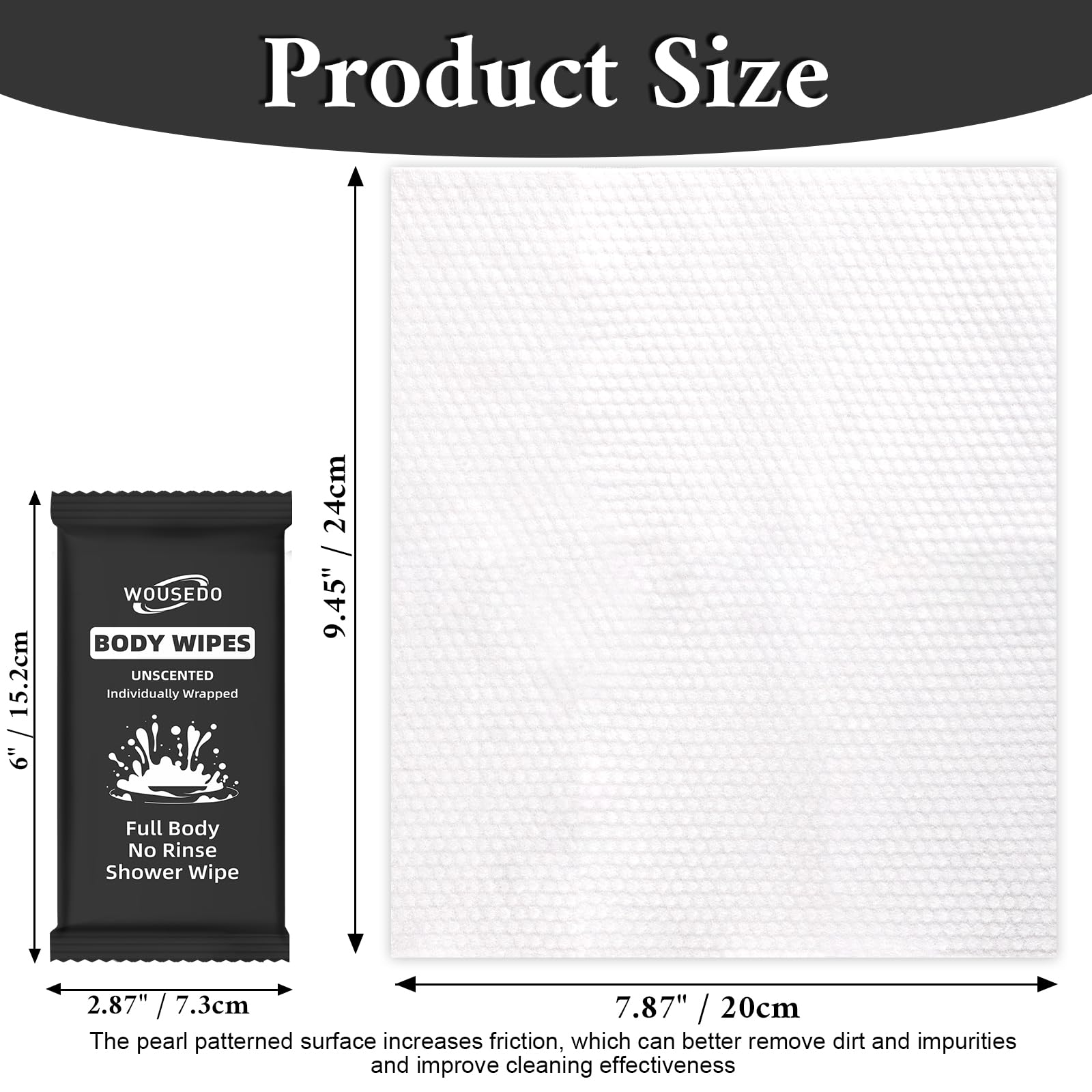 300 Pack Ultra Thick Body Wipes Individually Wrapped (300 Count) - ModHome Supplies