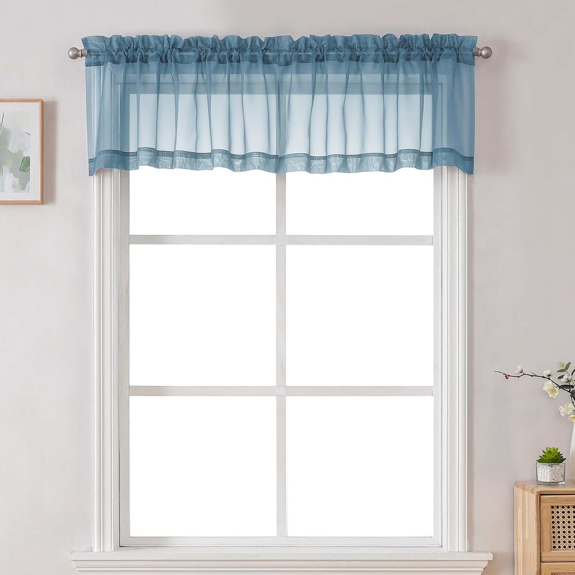Sheer Valances for Windows 2 Pack (2 Count)