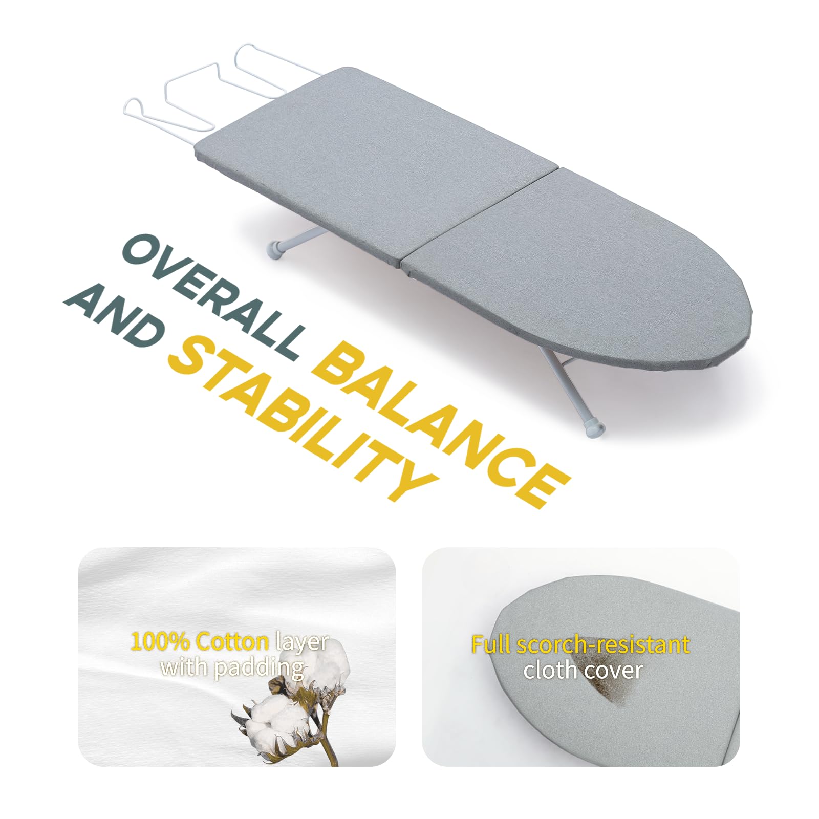 Portable Mini Tabletop Ironing Board 32"x12"