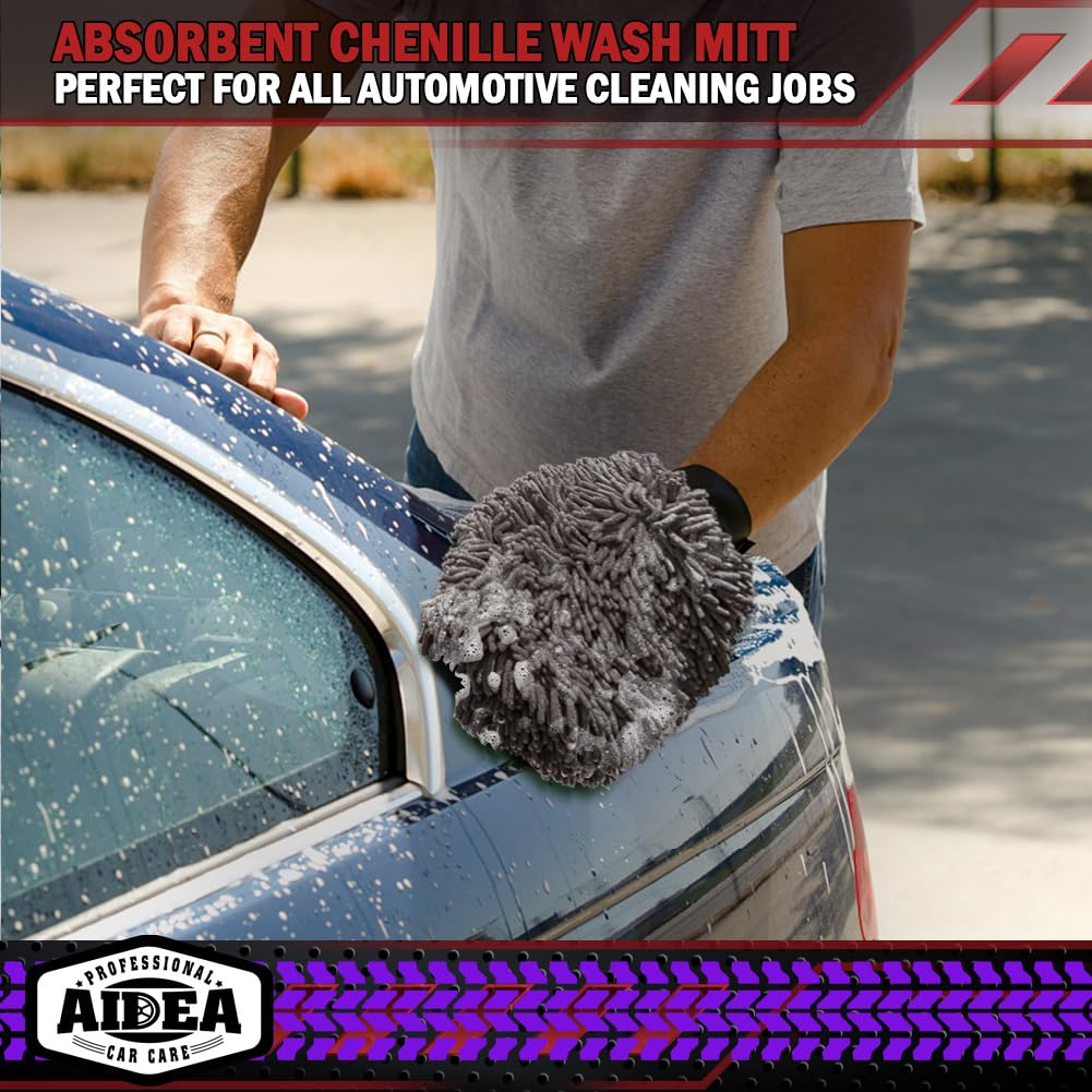 Car Wash Mitt Microfiber (2 Count)
