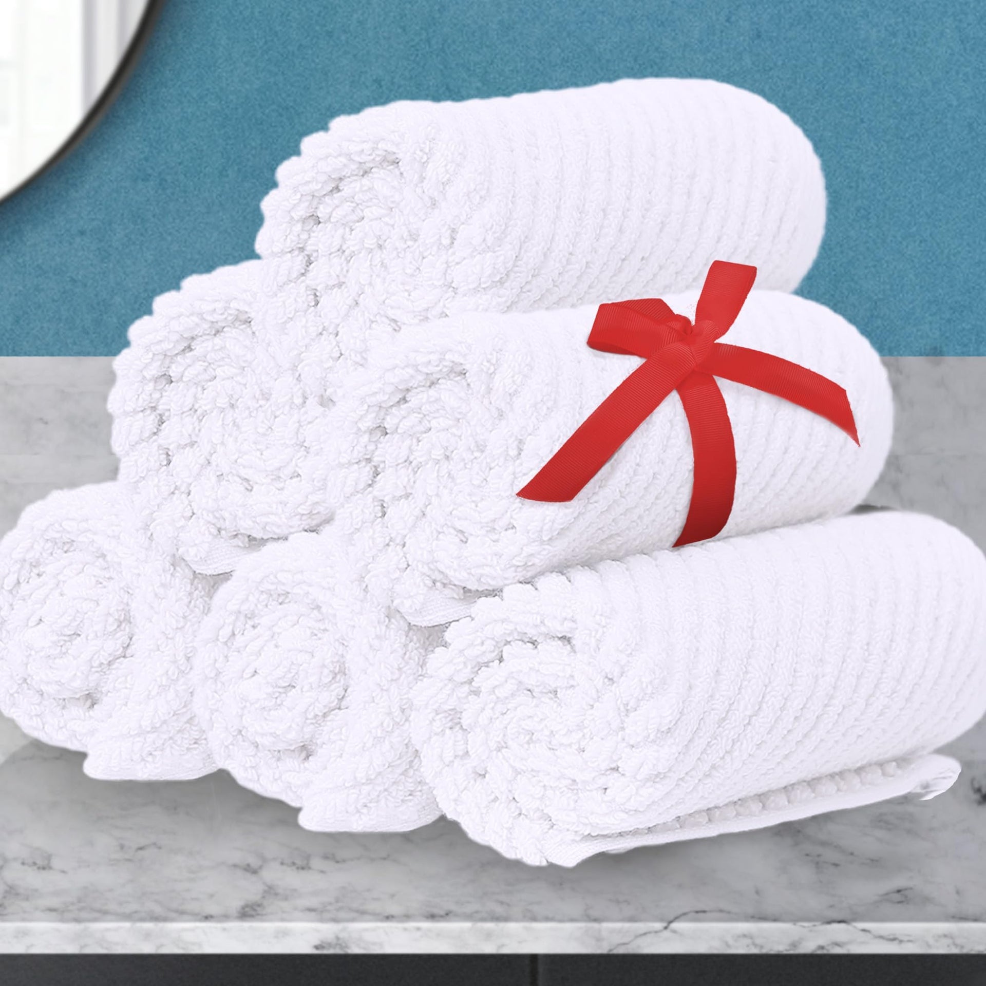 White Washcloths 6PC (6 Count)