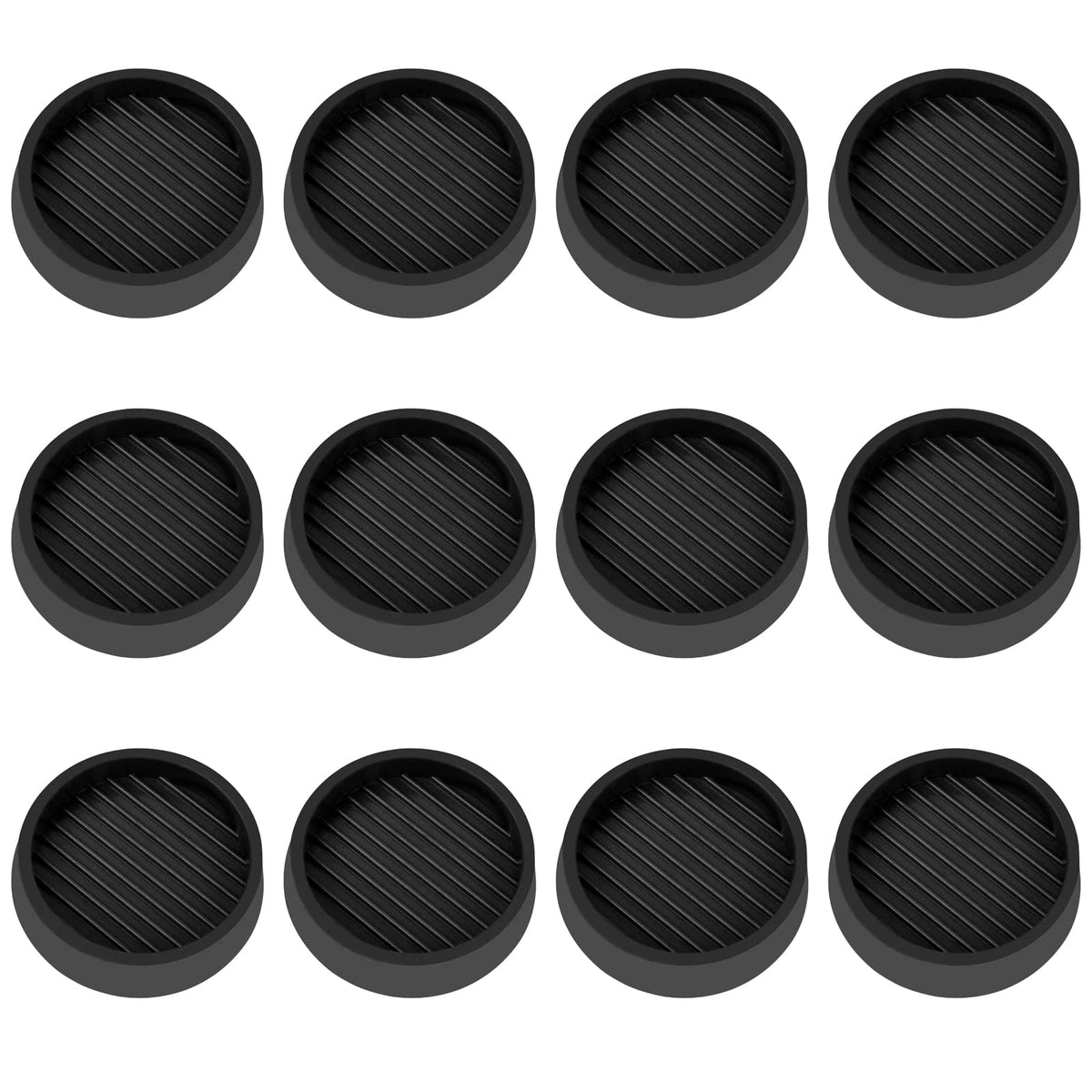 2X2 Round Rubber Caster Cups (4 Count)