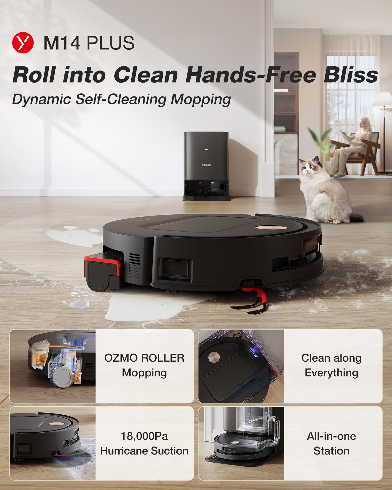 by ECOVACS M14 Plus Robot Vacuum and Mop