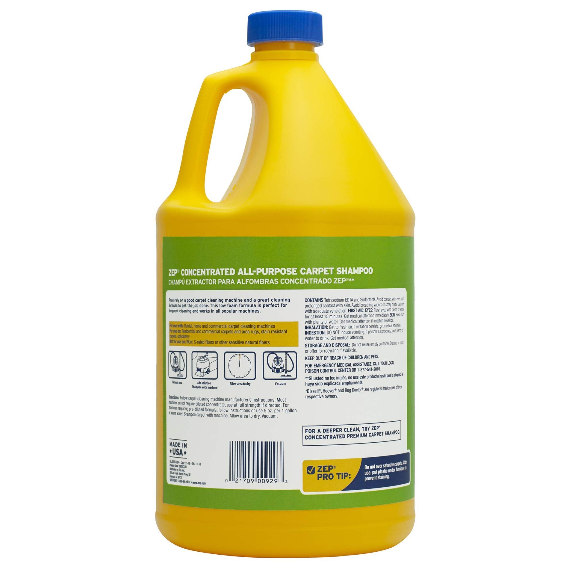 All Purpose Carpet Shampoo Concentrate 128 ounce ZUCEC128 (512 Fl Oz) - ModHome Supplies