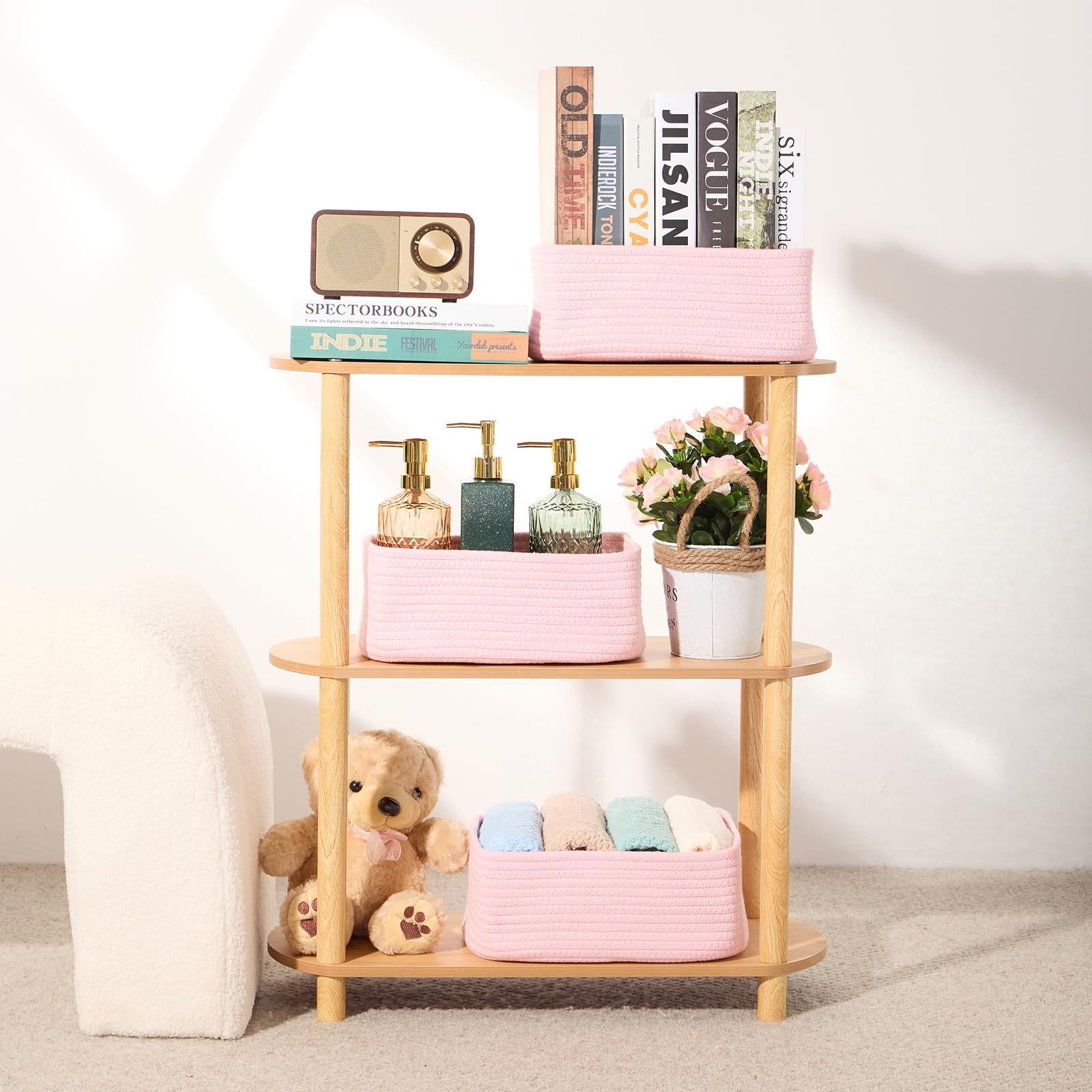 Small Storage Baskets for Organizing (3 Count)