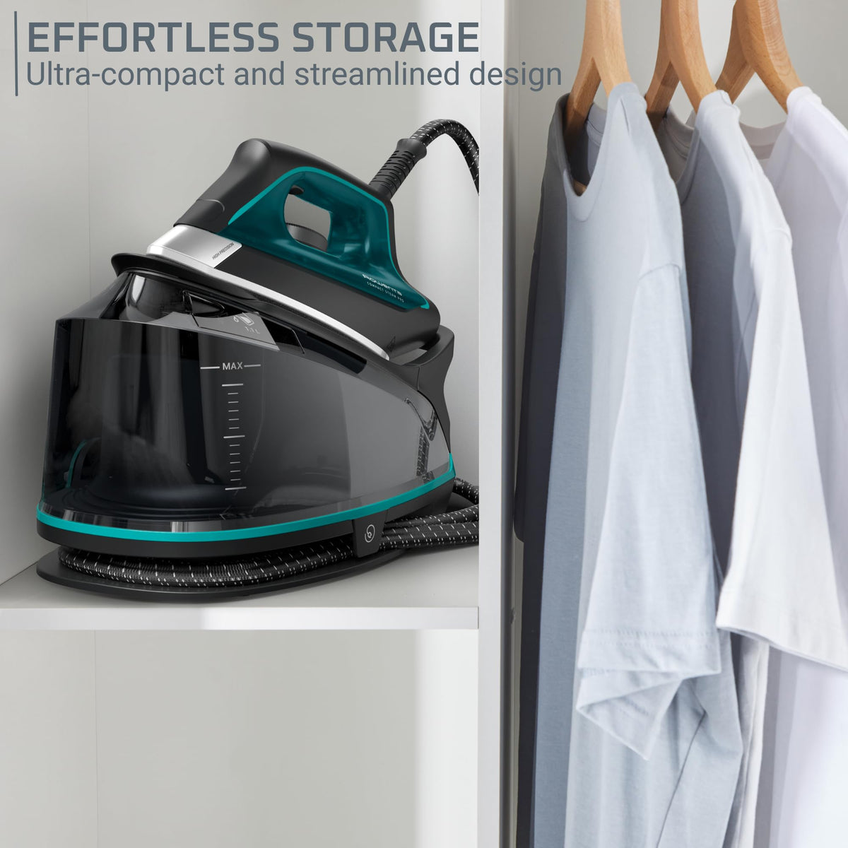 Steam Station Iron for Clothes 1.1L Tank Compact
