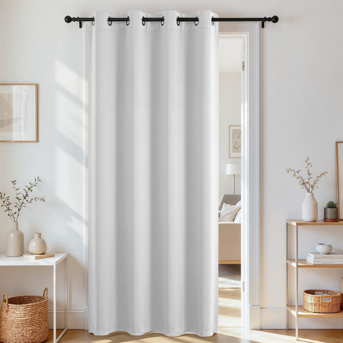 Door Curtain Blackout Curtains for Doorway Privacy Closet Drapes