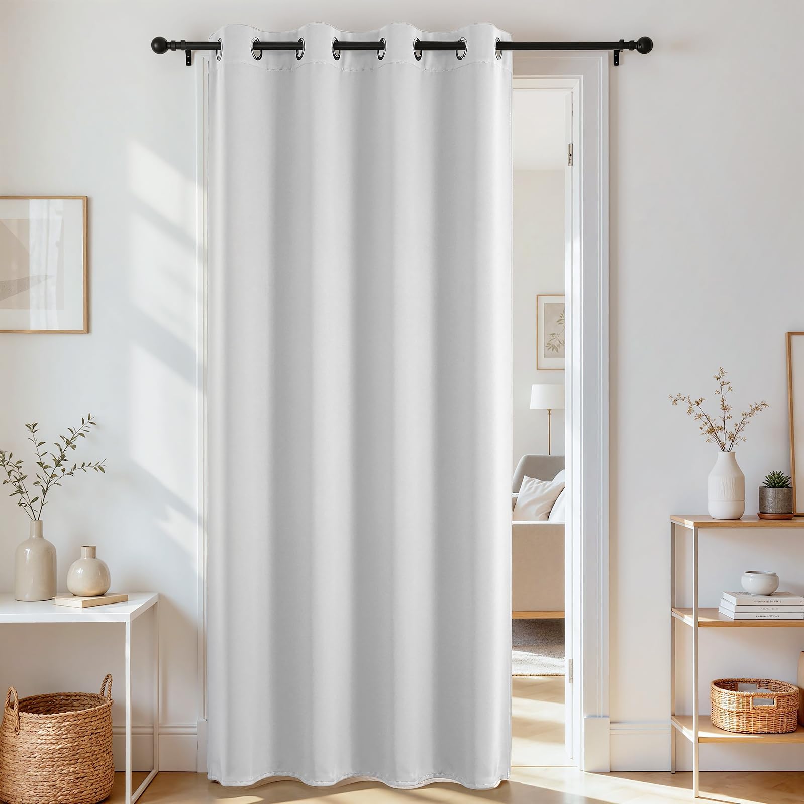 Door Curtain Blackout Curtains for Doorway Privacy Closet Drapes