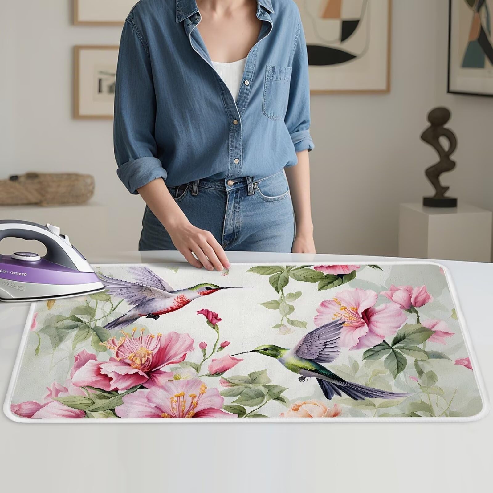 Hummingbird Ironing Mat for Table top Washer