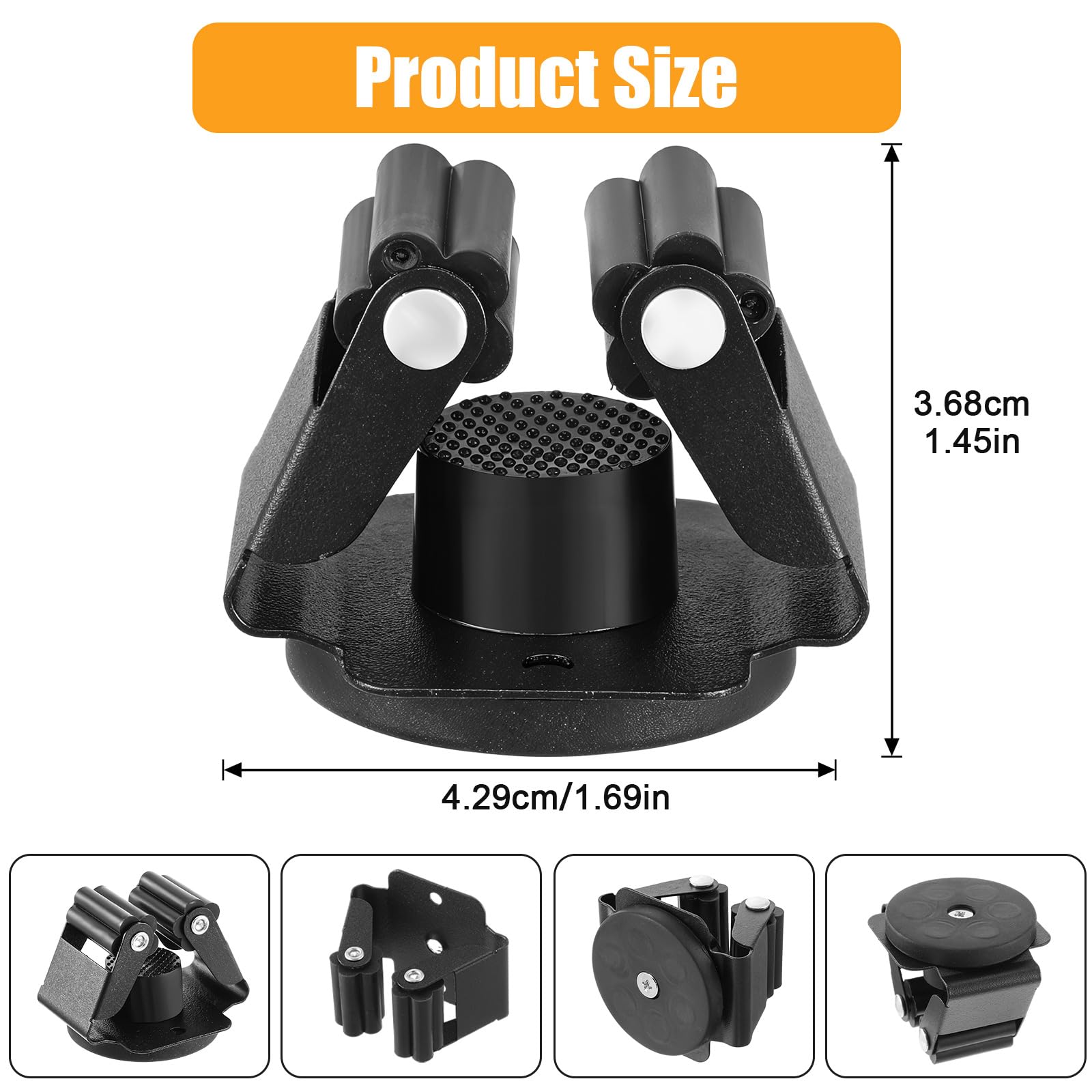 4 Pcs Magnetic Broom Holder Heavy Duty (4 Count)