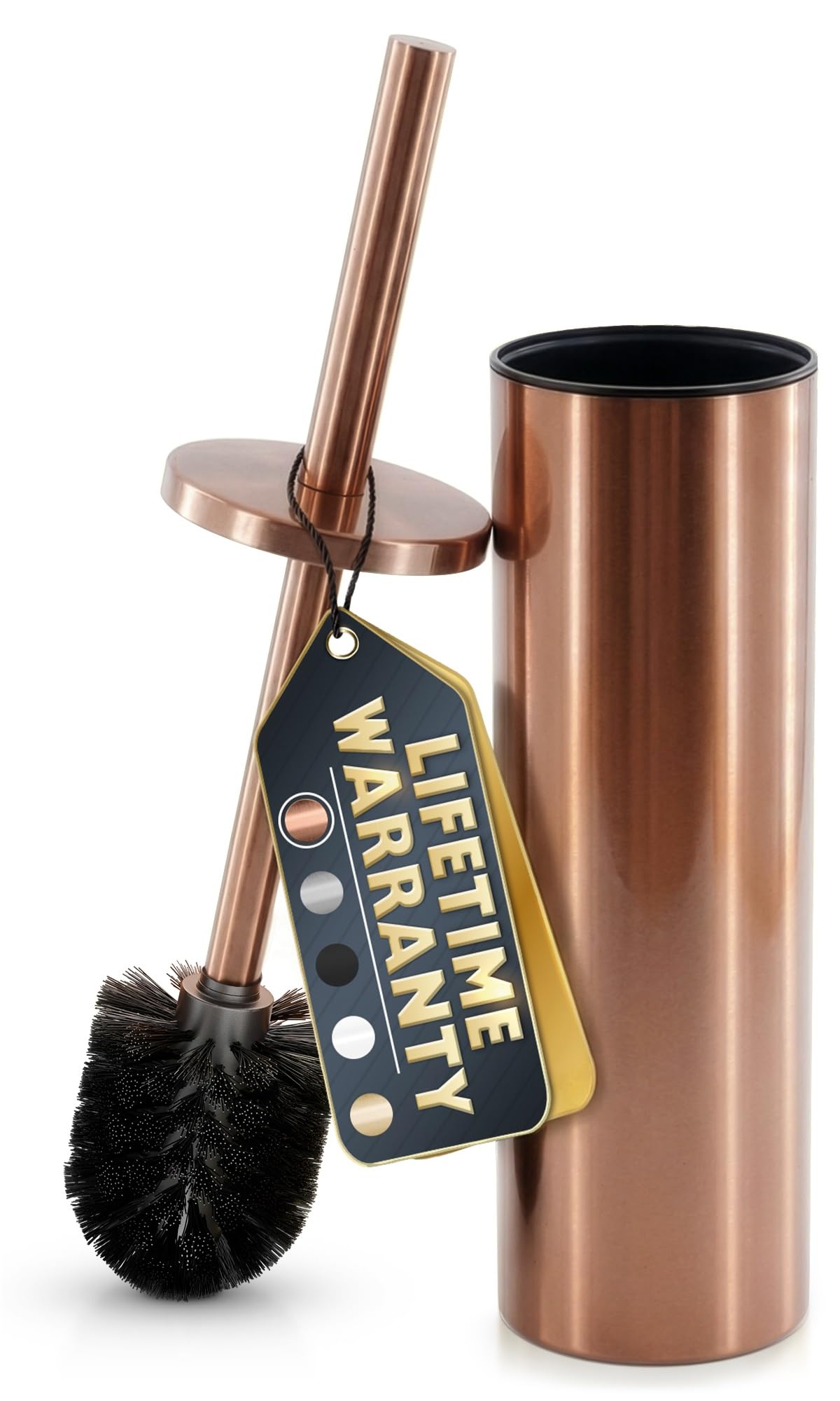 Bronze Toilet Brush and Holder Set for Modern Bathrooms