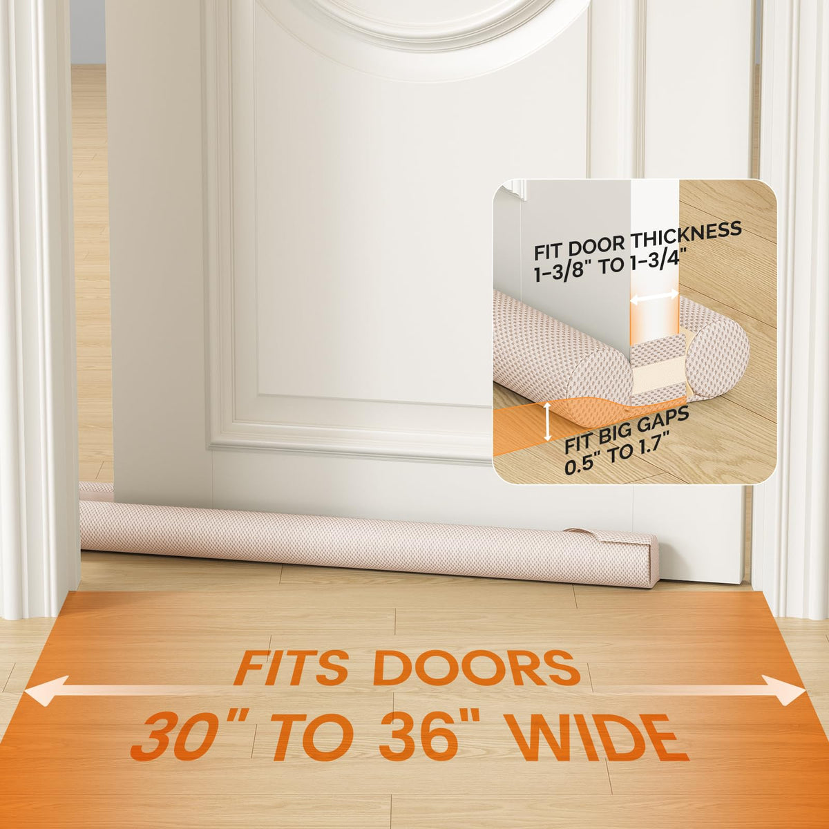 Draft Stopper for Bottom of Door 36"