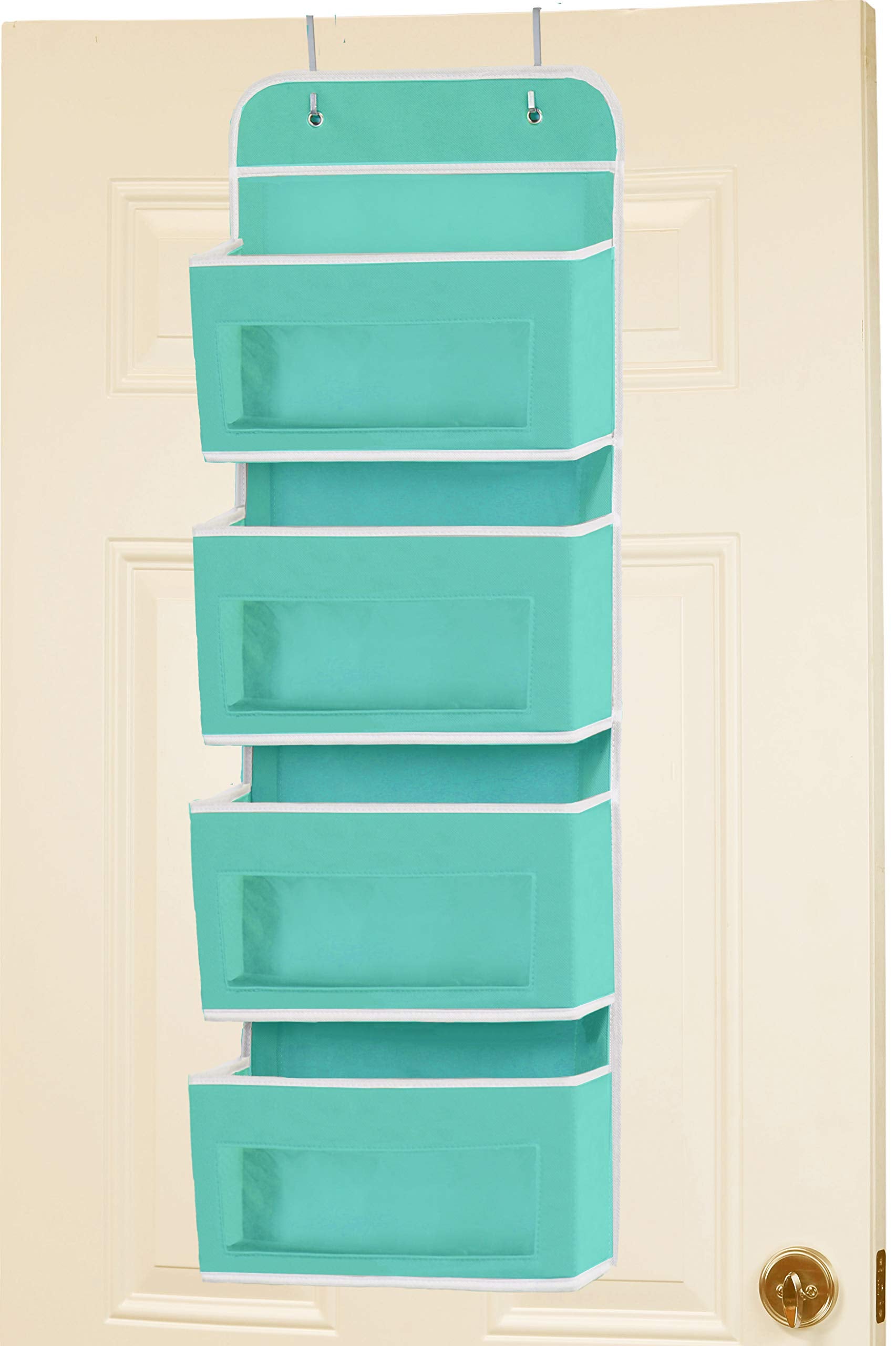 4 Clear Pocket Over Door Hanging Organizer