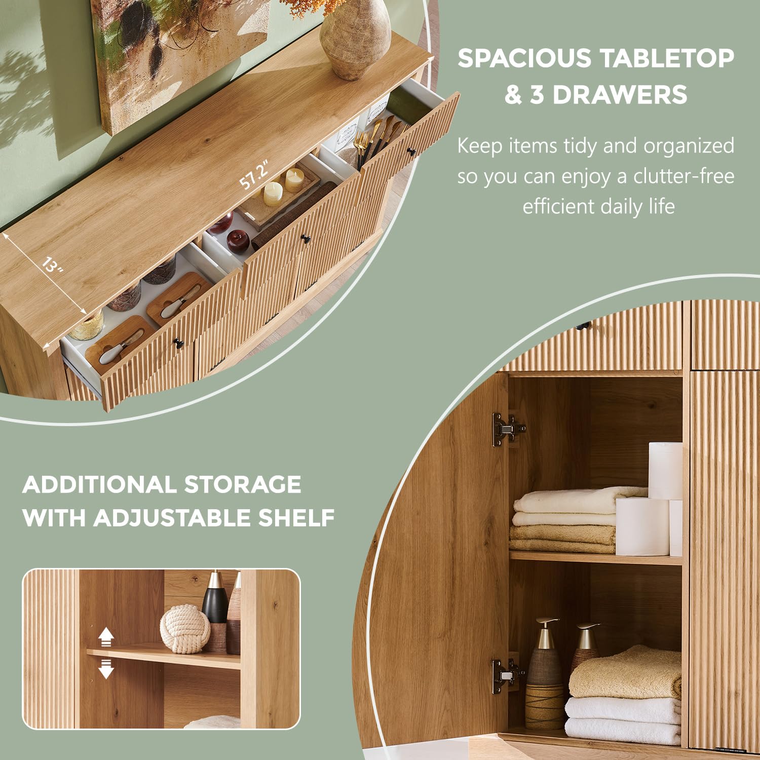 Triple Tilt Out Trash Can Cabinet