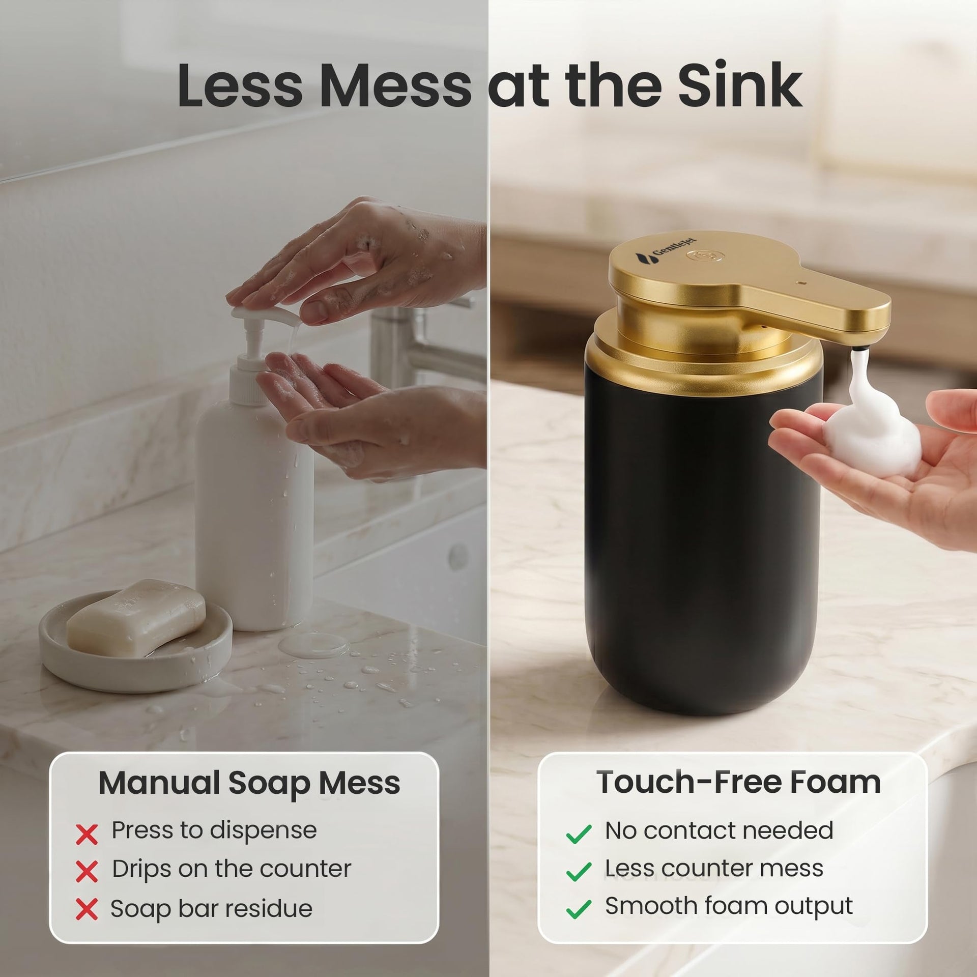 SimpleFoam Automatic Foaming Soap Dispenser Touchless Sensor