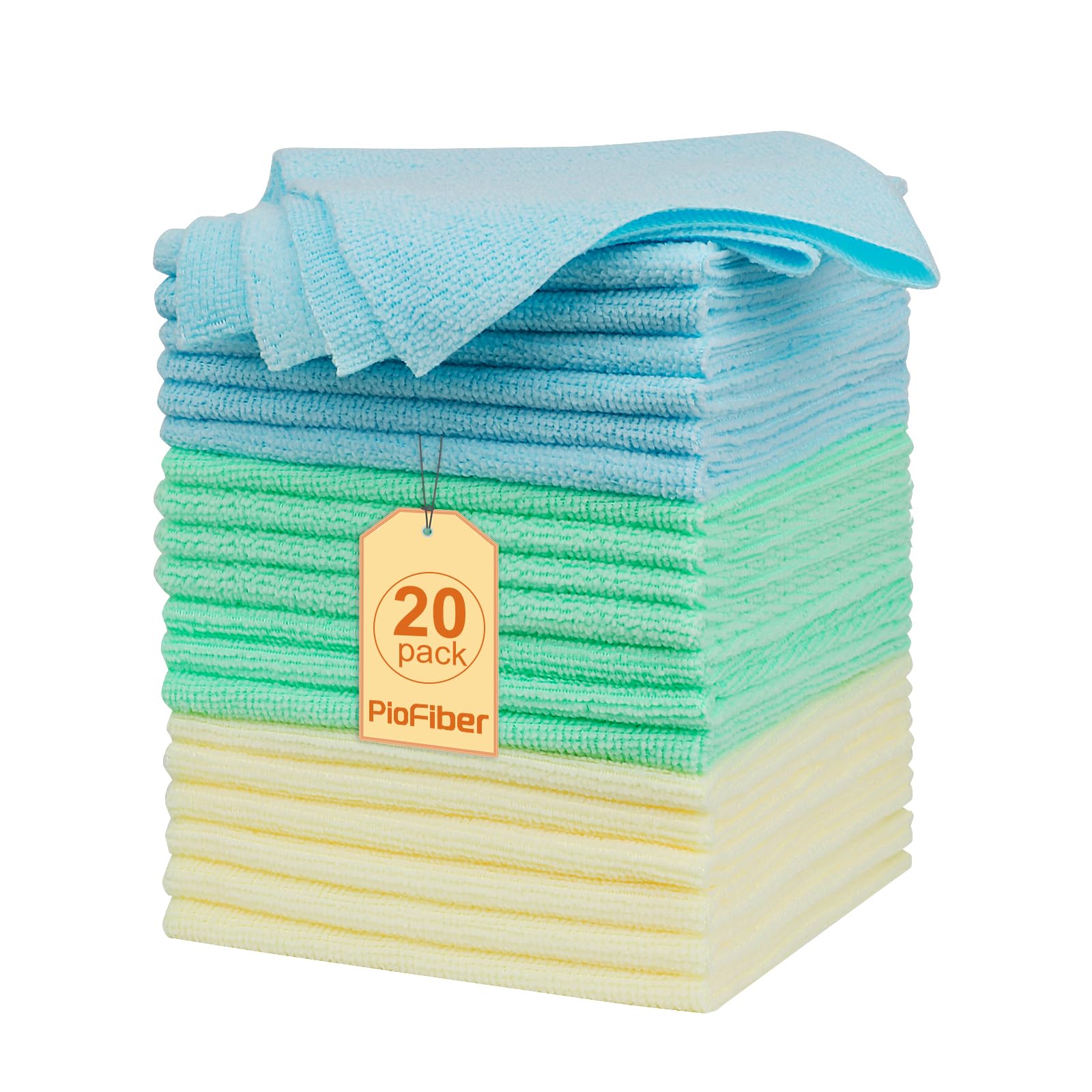 Shop Towels 20 Pack Edgeless Microfiber Cleaning Cloths (20 Count)