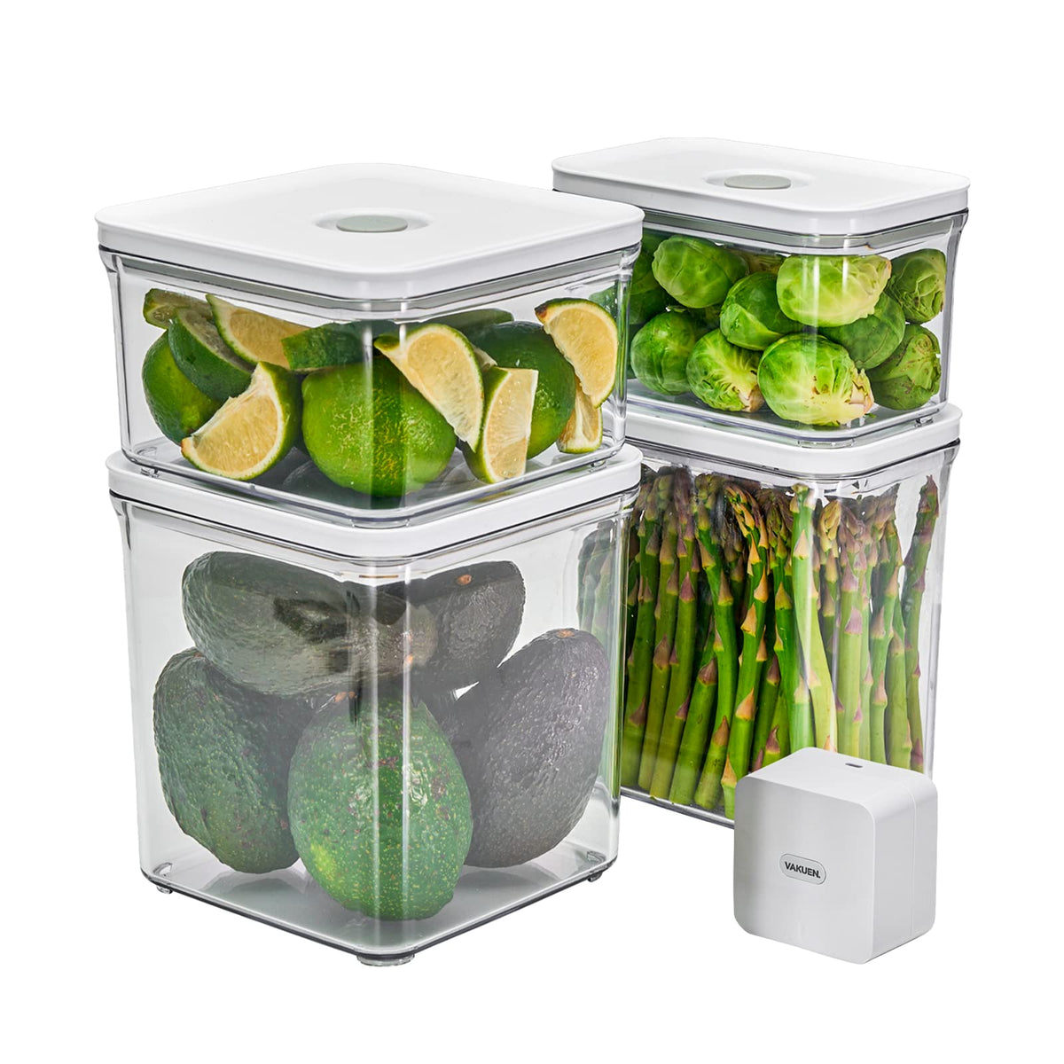 Premium Airtight Food Storage Containers & Vacuum Sealer Machine Starter Set