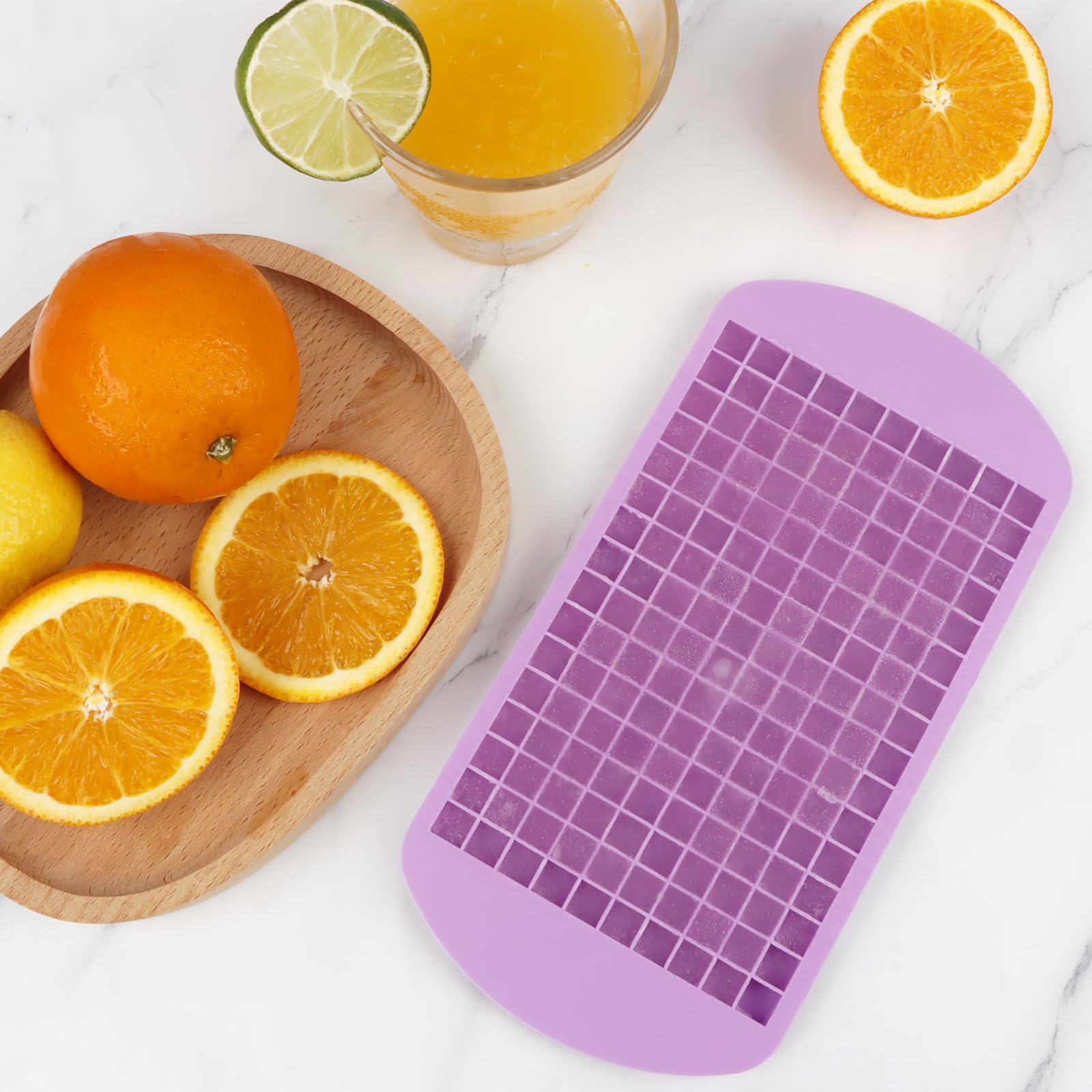 Silicone Mini Ice Cube Trays 2 Pack (5.28 Ounce)