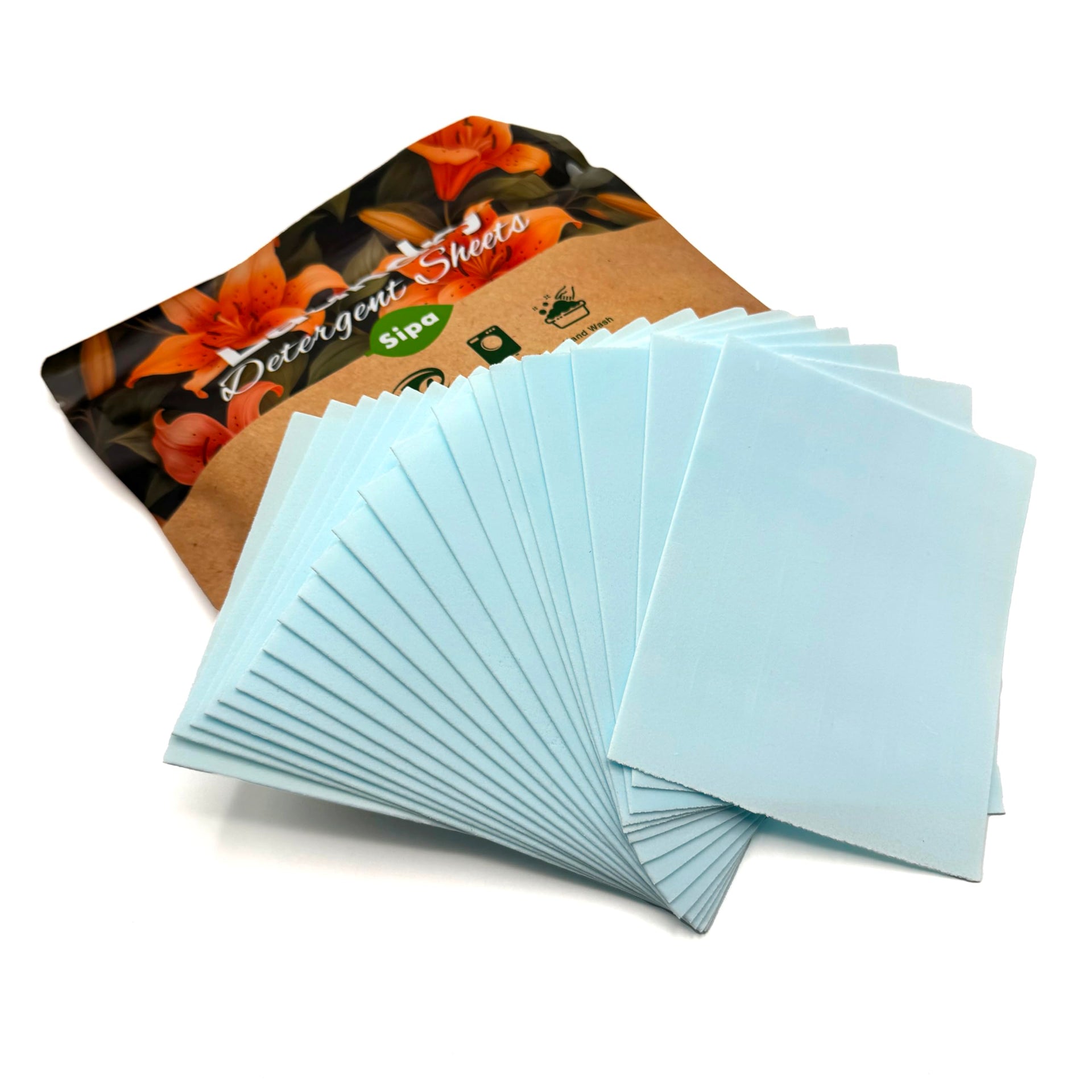 Pack of 5 SIPA Laundry Detergent Sheets Bag (150 Count)