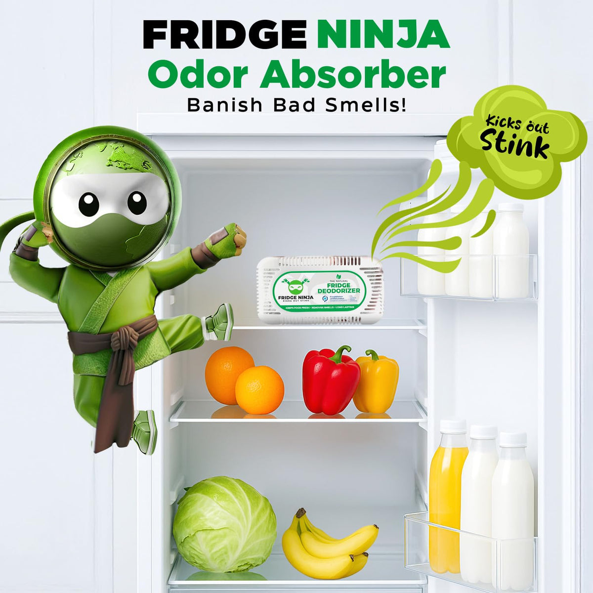 Fridge Ninja Fridge Deodorizer (2 Count)