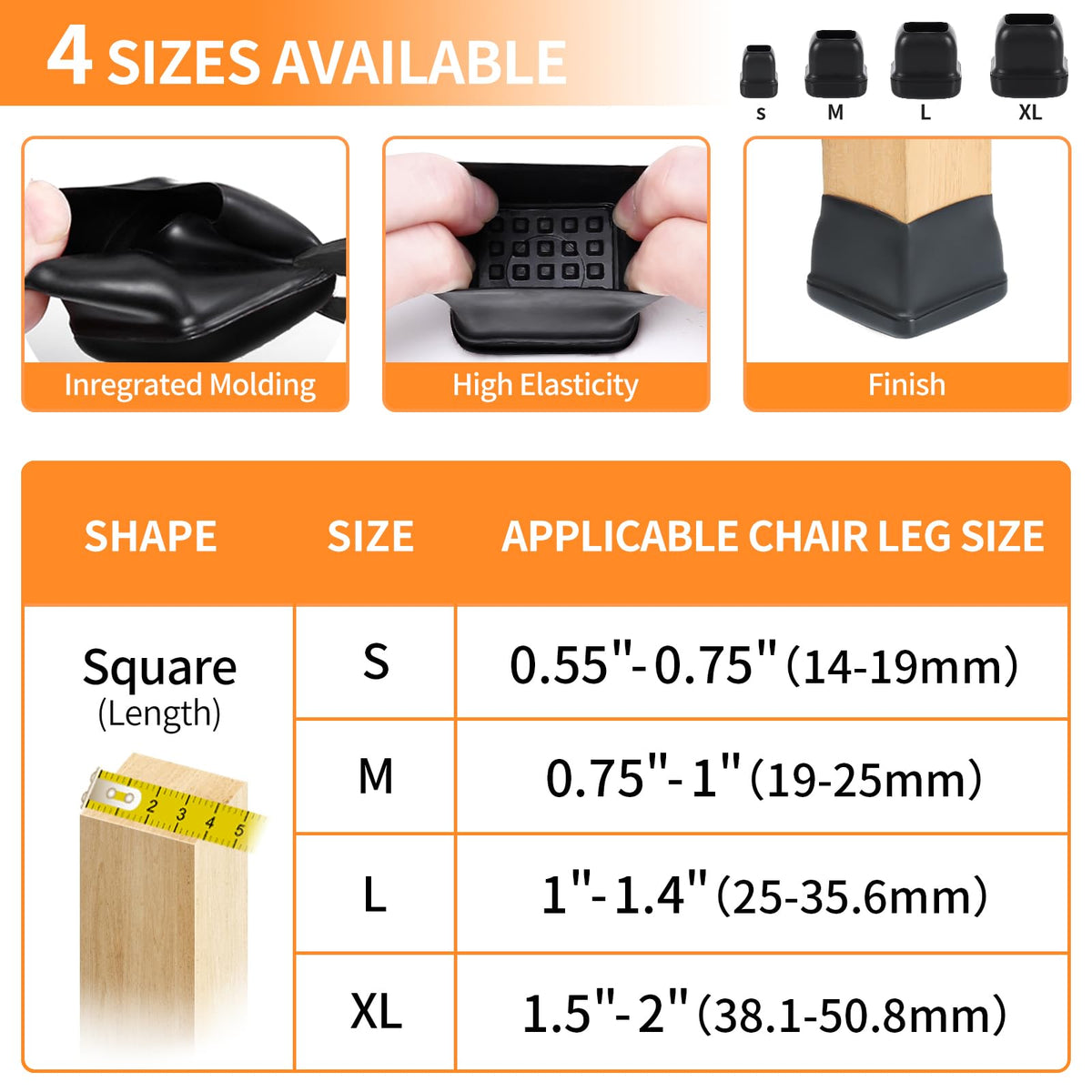 24 Pcs Chair Sliders for Carpet (24 Count)