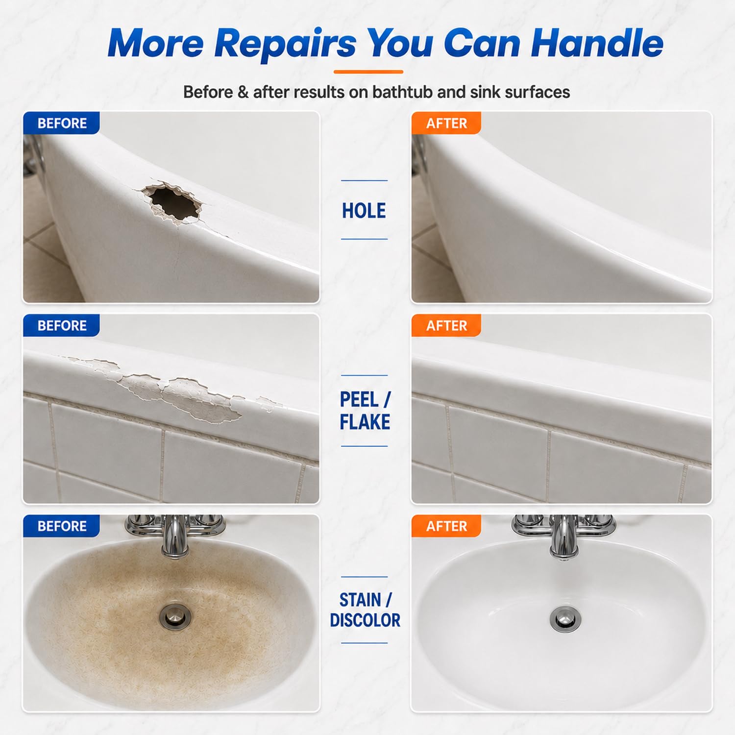 Porcelain Repair Kit White