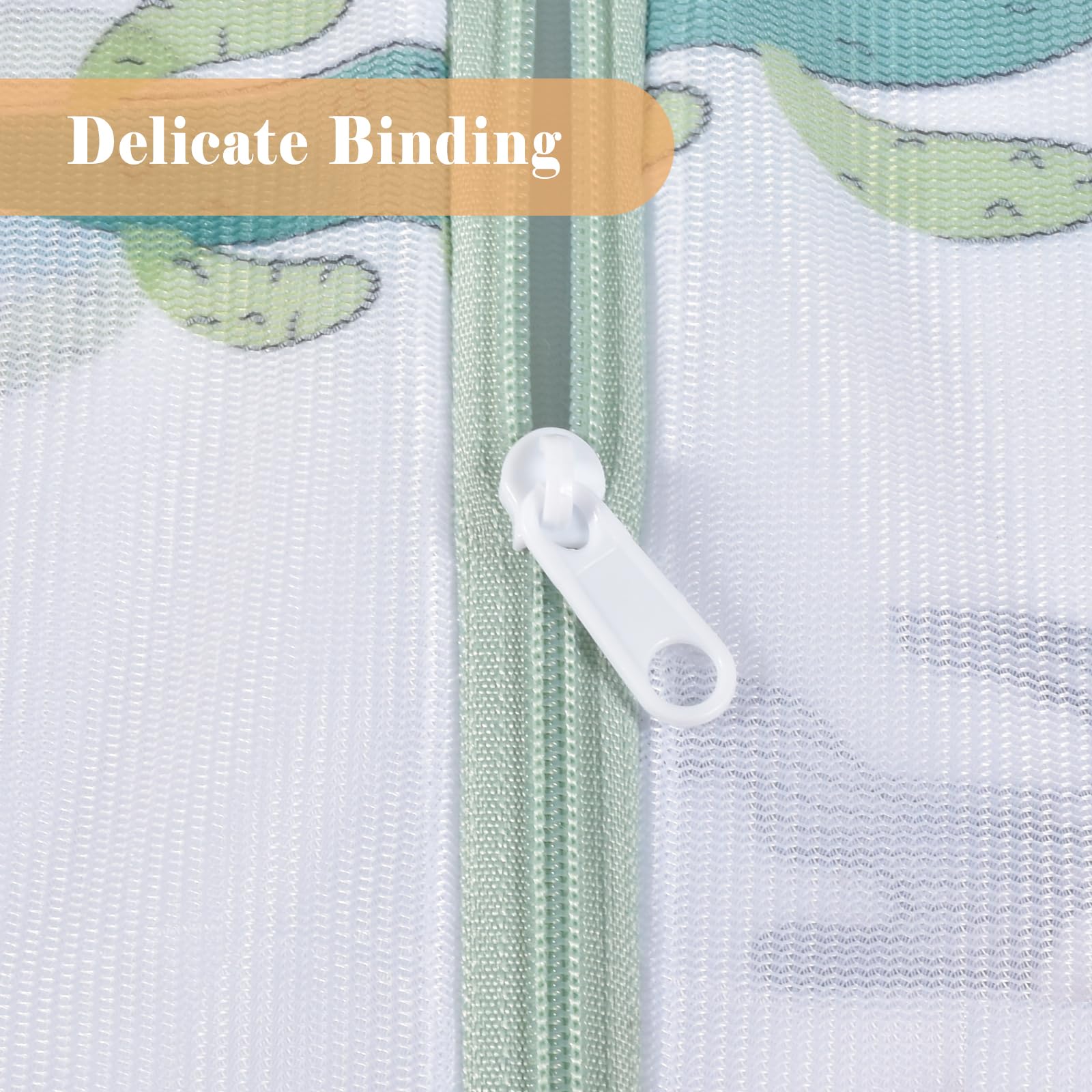 Durable Mesh Zipper Laundry Bags Machine Wash (5 Count)