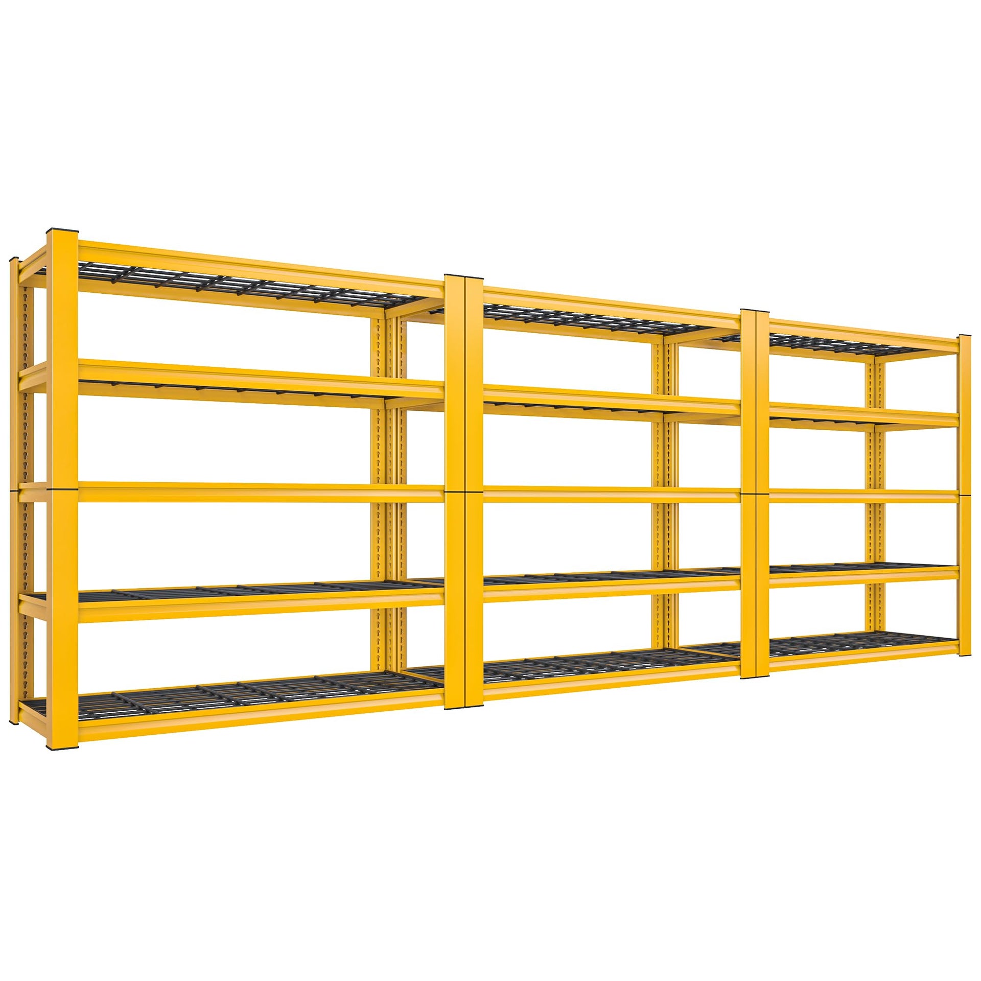 72''H Garage Shelving 3010 LBS Storage Shelves Adjustable Metal Shelving 5 Tier Metal Shelves for Storage Industrial Shelf for Kitchen Pantry Warehouse Basement 72" HX35.5 WX16 D