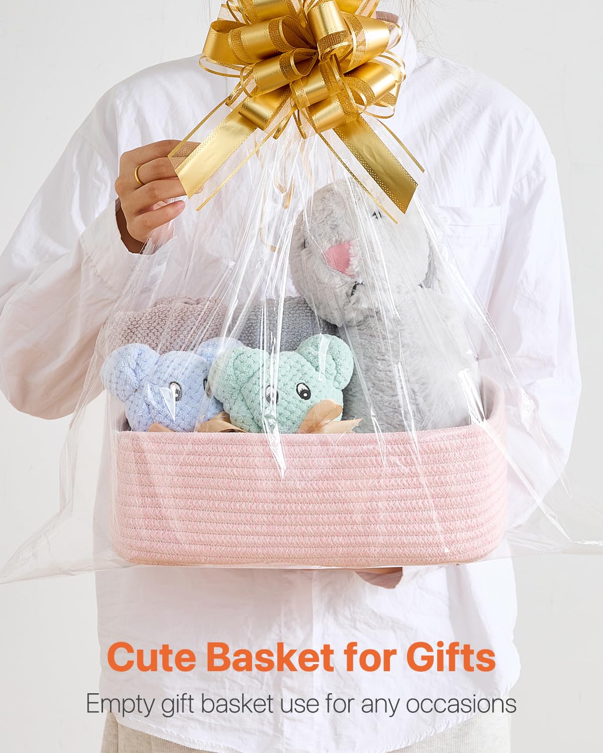 Small Woven Storage Basket for Organizing (3 Count)